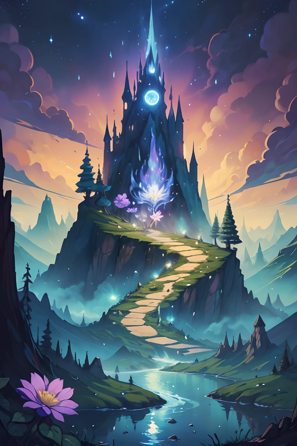 The wizard replied, "The Magic flower is very difficult to find. You will have to go on a long journey to find it. It grows only on top of the highest mountain in the kingdom, beyond the dark forest and the treacherous river. But be warned, the journey is perilous and not for the faint-hearted."