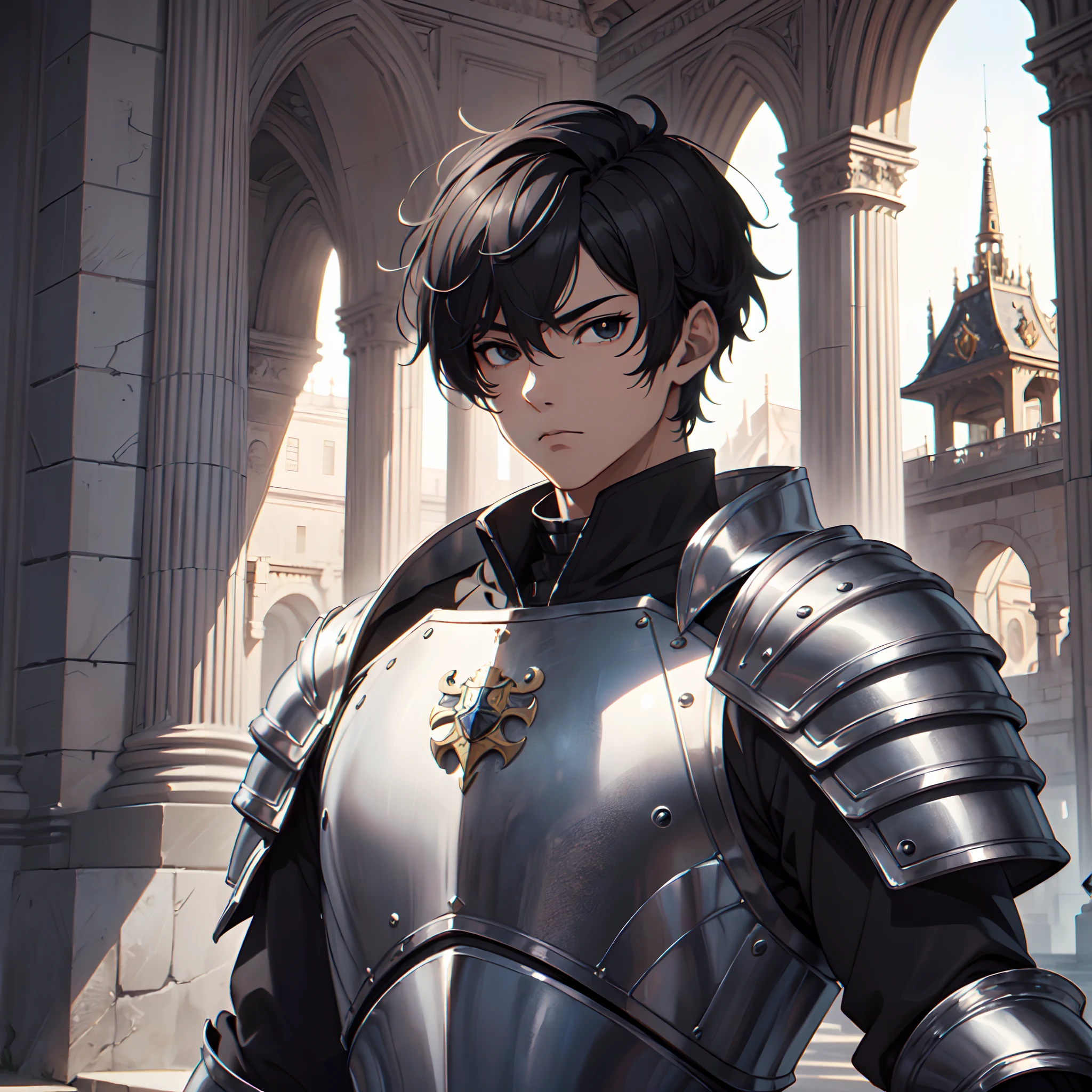 128K Ultra High Definition,
128K Ultra High Quality,
128K Ultra High Resolution,
Best Definition,
Best Quality,
Best Resolution,
Perfectly Detailed,
Perfectly Designed,
Extremely Detailed,
Extremely Designed,
Hyper Detailed,
Hyper Definition,
Hyper Quality,
Hyper Resolution,
Masterpiece,
(((Anime))),
Body Shot,
(((Boy))),
Handsome,
Muscular Body,
(((Black Short Hair))),
(((Black Eyes))),
(((Hyper Detailed & Perfectly Designed Platinum Armor Plates))),
(((Hyper Detailed & Perfectly Designed Baron Armor))),
(((Inside Of Medieval Royal Palace Background Scenery))),