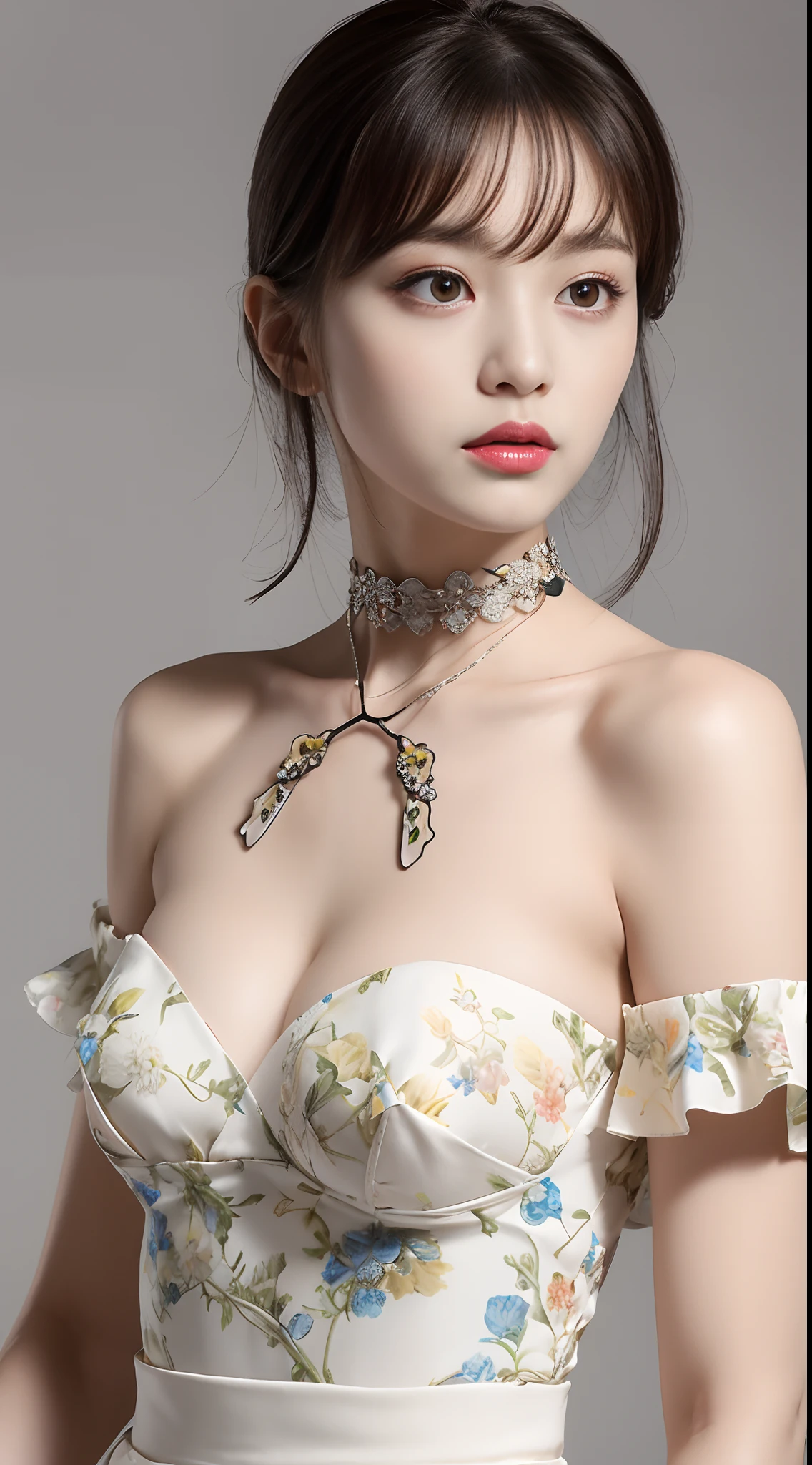 * 3D Large Flower: Passionate gaze on three-dimensional flower motifs。First of all, wrap it around your neck like a choker.、Incorporate it as a large corsage。Easy to match any style、Perfect for accentuating spring-summer coordination!