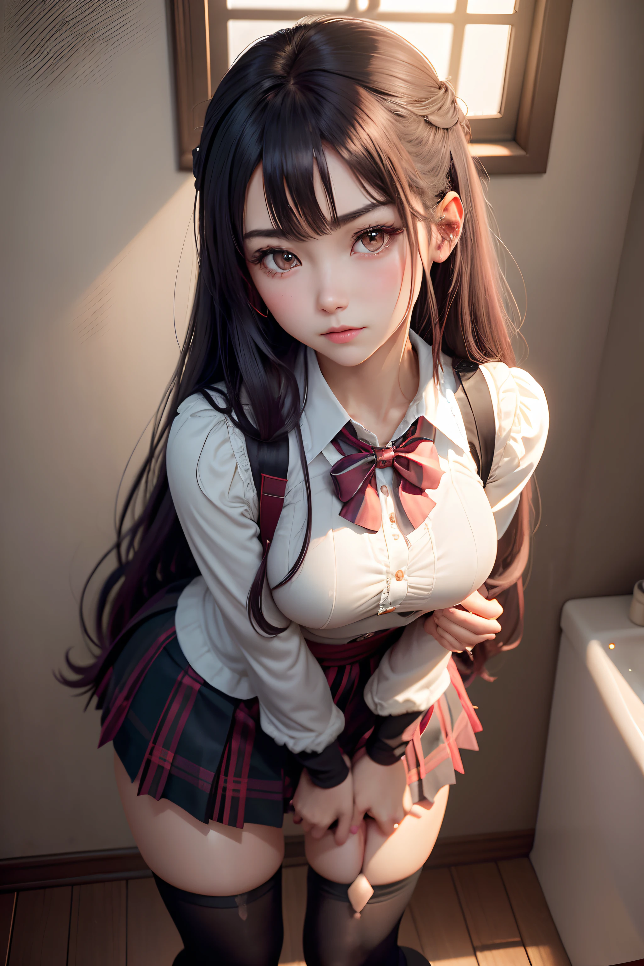 A sexy、Glamour、A slight smil、knee high socks、panthyhose、Beautie、Beautiful shape、wretched、boredom、Unusual beauty、Fornication、Good skin luster、Long hair straight hair、pinkhair、Somewhat superficial、Pleasant look、Smell、lovely、Kiss Face、seductiv、Strong sexual pleasure、open your legs a little、toilet、Toilet room、bath room、Get on your knees、JK style、high-school uniform、Black Blazer、Red checked skirt、18year old、saddened、Unhappy、delicacy、Transcendent beauty、slightly thicker thighs、small mouth、masturbation、Nasty look、Put your hand on your crotch、Goth Lo Remake、Neat face、Writhing expression、Maid Taste、A little eye-catching、The nose is neat、garterbelts、Mouth position slightly above、Eye position slightly below、