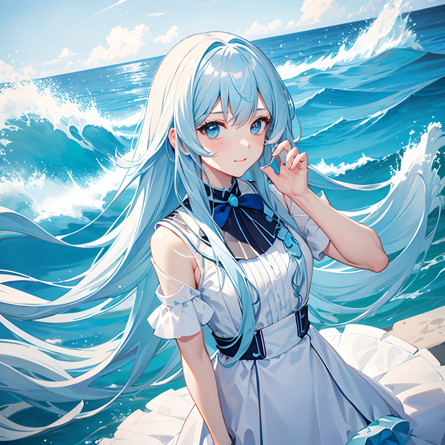blue anime dresses Partial Size Ready For Ship】【In Stock】【Last Batch】DokiDoki-R Anime Co –  dokidokicosplay main image 0