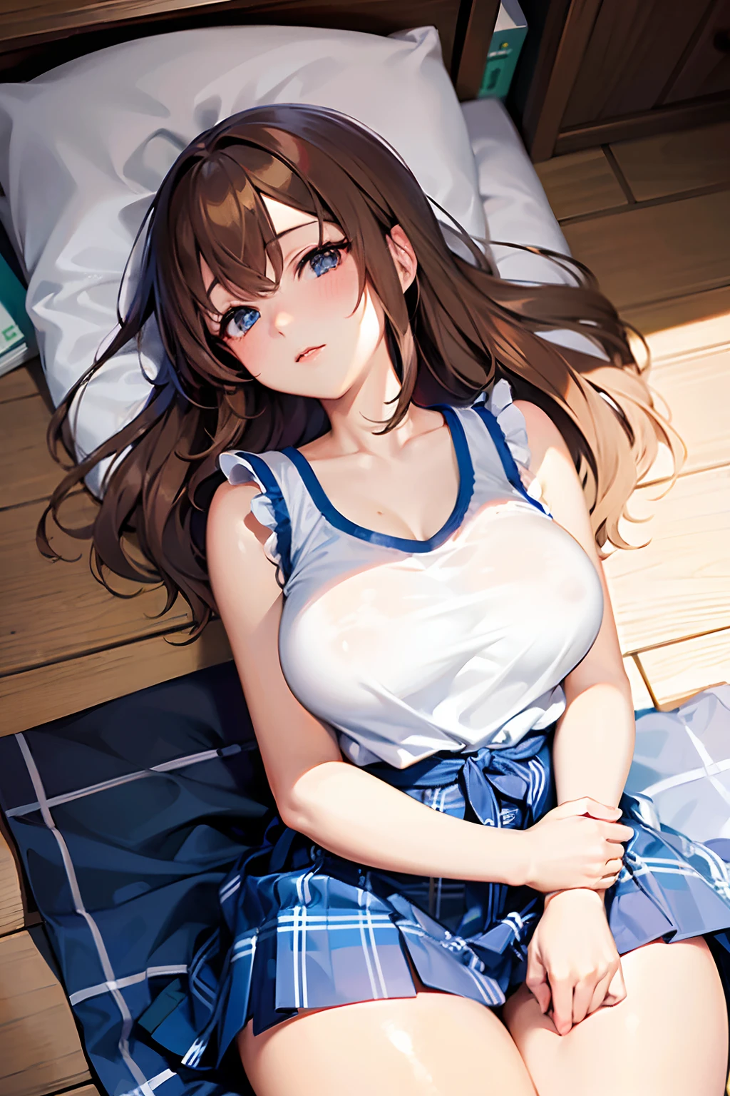anime girl laying in bed with her legs crossed, Smooth Anime CG Art, Seductive Anime Girl, anime moe art style, charming anime girls, Anime Best Girl, (Anime Girl), Realistic Schoolgirl, [ 4 k digital art ]!!, marin kitagawa fanart, a hyperrealistic schoolgirl, beautiful anime high school girl, Beautiful anime girl, a hyperrealistic schoolgirl