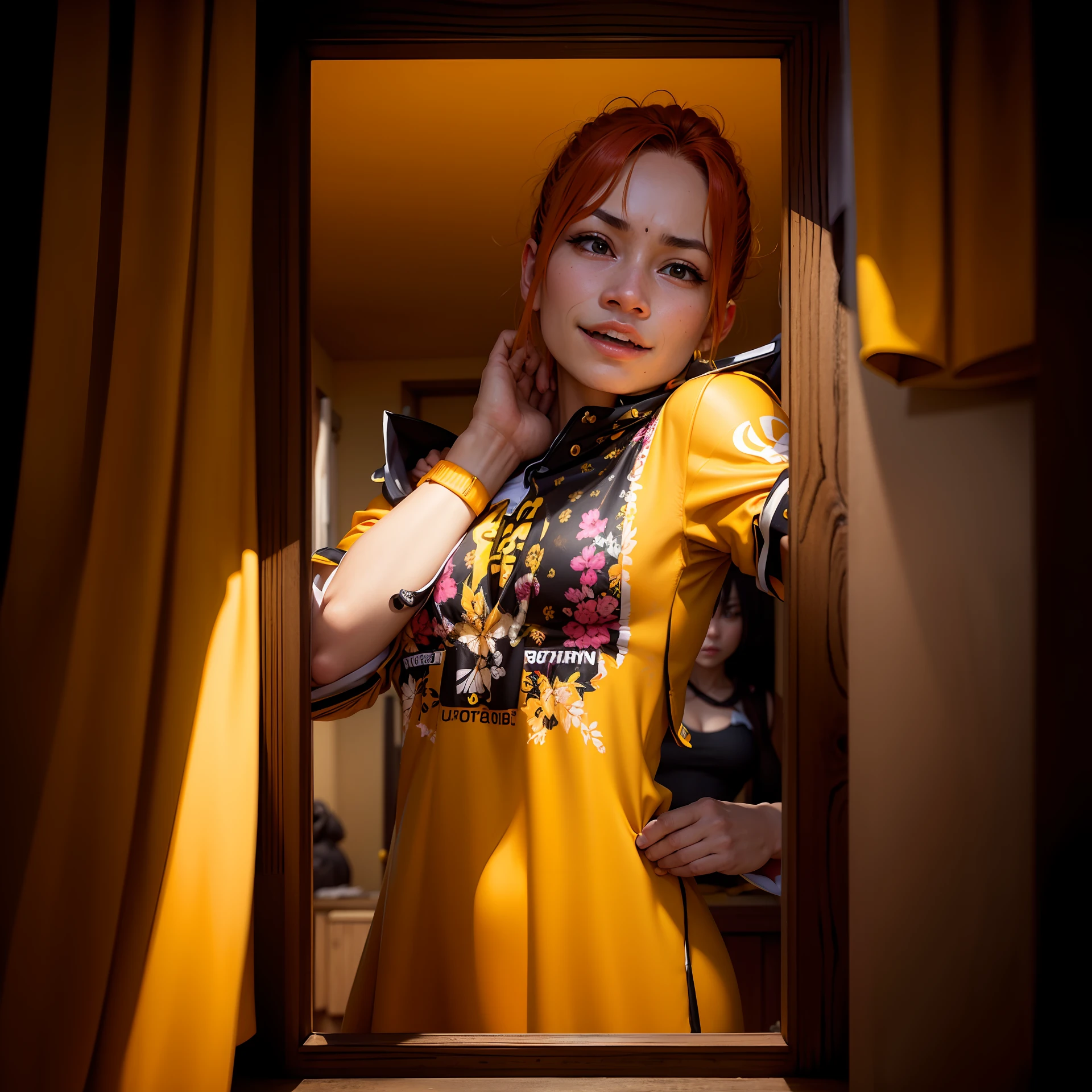 Nobara, combatente, yellow clothe,