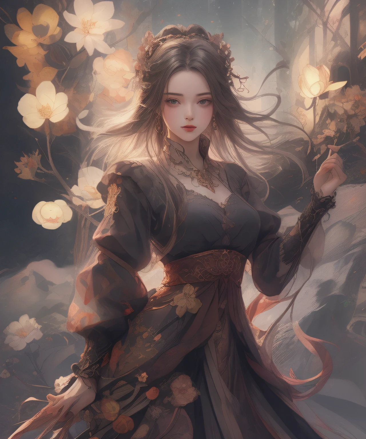 realisitic、long legged、ful、Feminine、white  shirt、a miniskirt、high-heels,extremely delicate face,Realistic lighting and shading, (an extremely delicate and beautiful art)1.3, Elegant,Dramatic shadows、ighly detailed。hightquality、hight resolution、16 K、raw、超A high resolution、The ultra-detailliert、(extremely delicate and beautiful)、ighly detailed、Real Shadows,frombelow