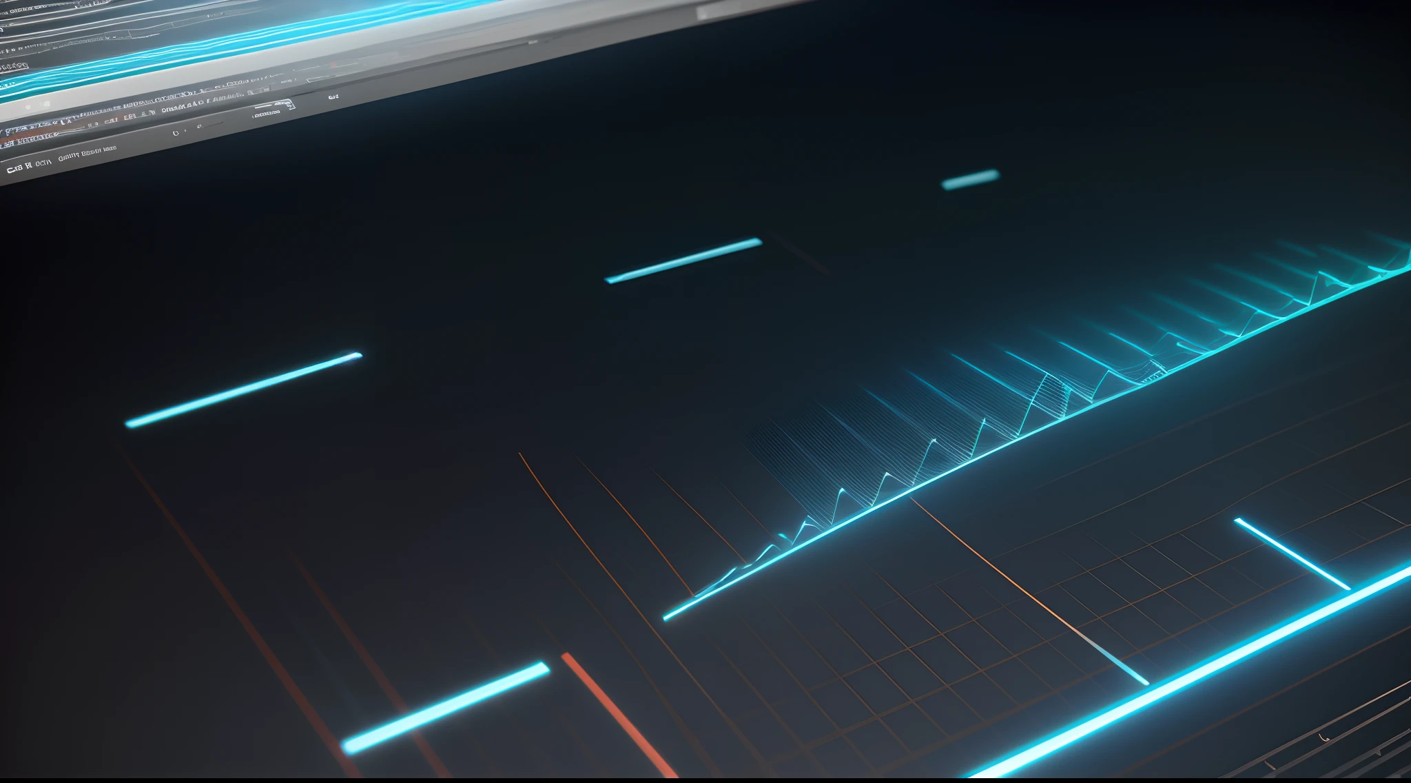 Engaging 3D visualization featuring stunning graphs、glinting
