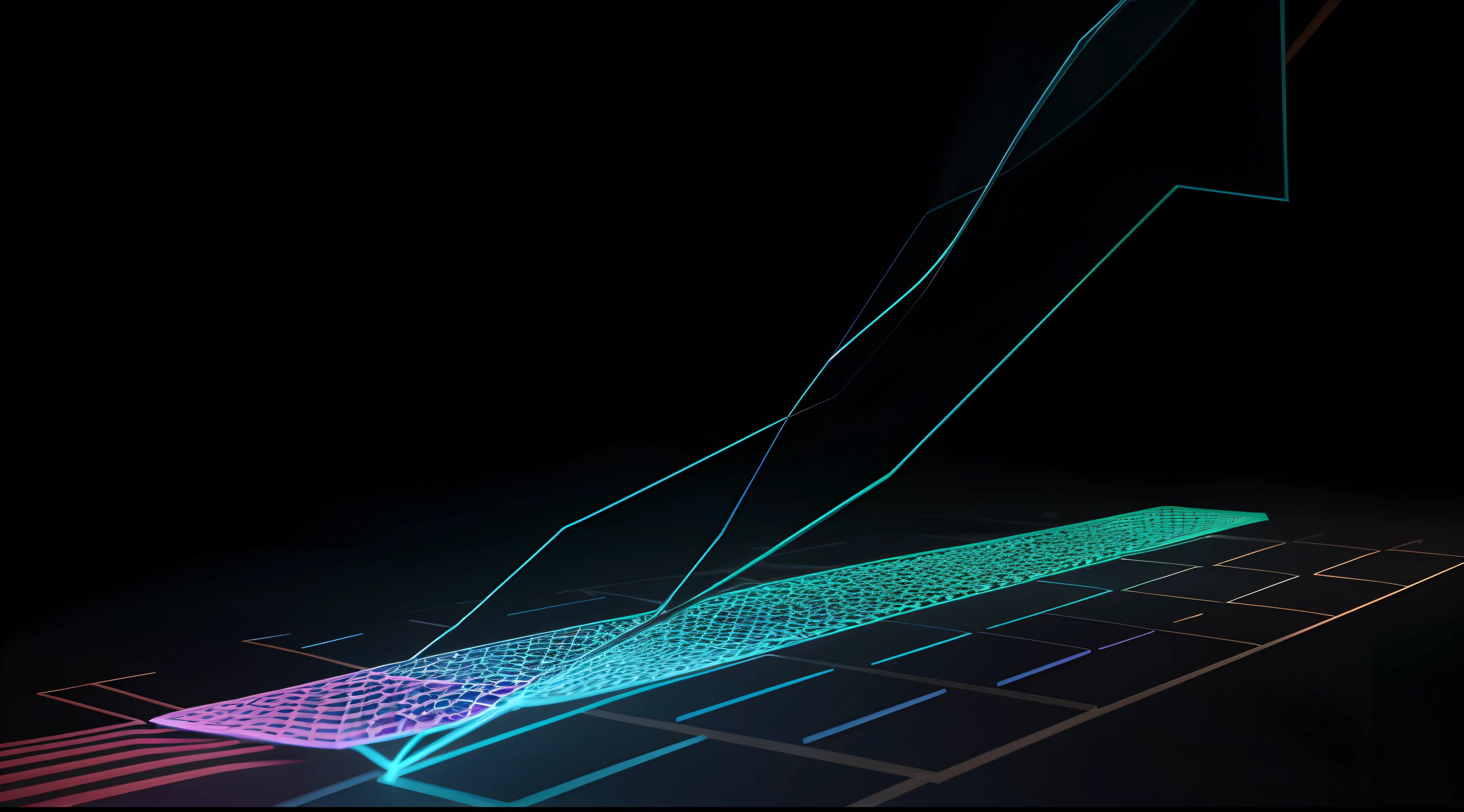 Engaging 3D visualization featuring stunning graphs、glinting