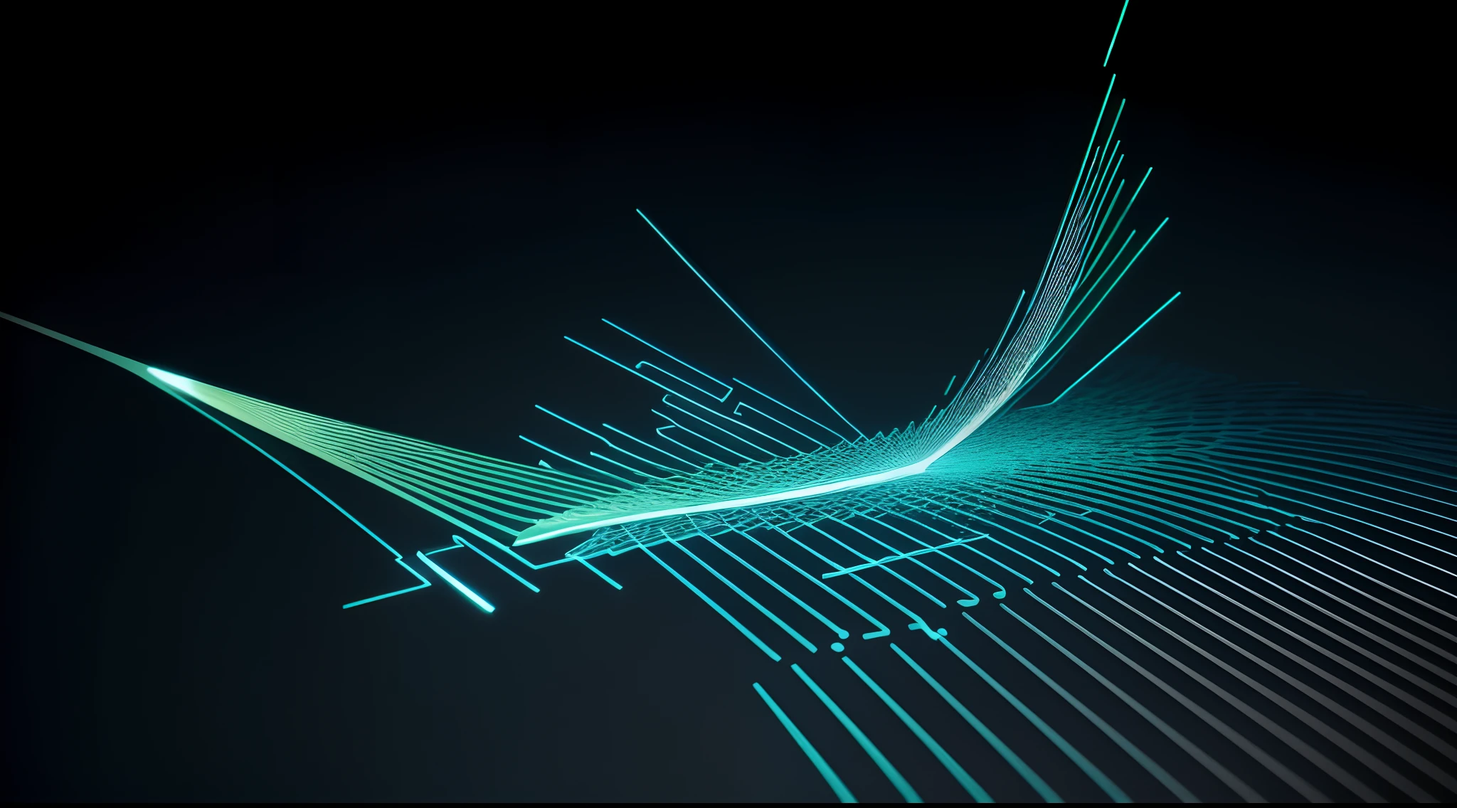 Engaging 3D visualization featuring stunning graphs、glinting