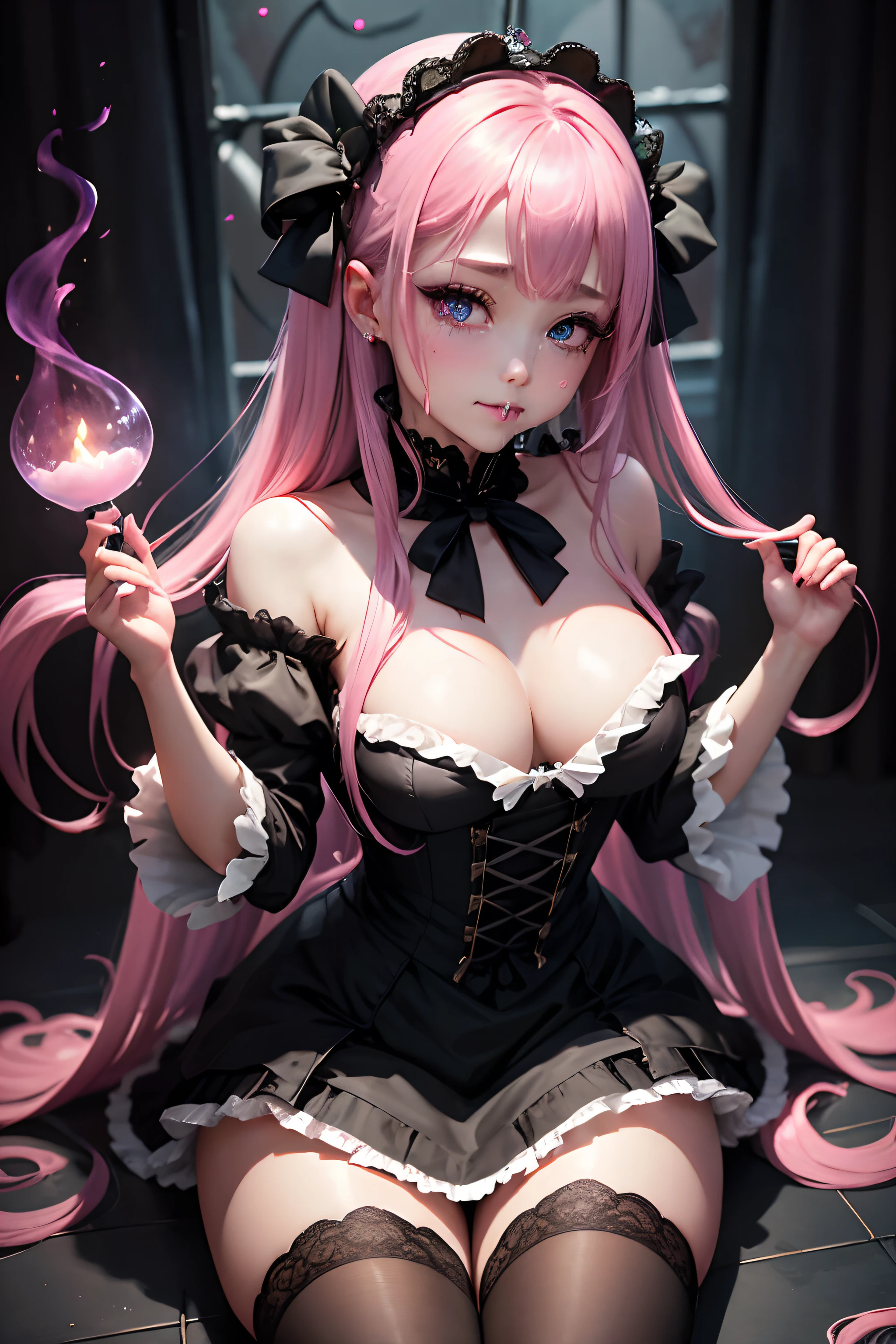 A sexy、Glamour、A slight smil、garterbelts、knee high socks、panthyhose、Beautifying the world、Unhappy、Lament my night's fantasy、Beautie、Beautiful shape、wretched、ghosts、wraiths、Evil Spirit、Beautiful、boredom、Unusual beauty、Bewitching、Fornication、Hard Dark Gothic Makeup、Maniacal、Deep night sky、horor、bell sleeves、Wizard Sleeve、twin-tail hair、Black Dark Eyeshadow、Visual Lock、slaves、crying how bright、mourn、Sad songs、Good skin luster、Lace pink、Long hair straight hair、Dark Gothic Makeup、Dark smile、An abnormal、Restless Palace、Kamimei、Pleasant look、Fragrant beauty、Smell、lovely、Kiss Face、age19、carriage、Lying、seductiv、from below looking up、 plump thighs、Strong sexual pleasure、masturbation、Licking things with your mouth、Cheeks in the mouth、A look of shame、open your legs a little、maid clothes、Dark Gothic、Longer dress、Gothic ta、toilet、Toilet room、bath room、stain glass、Get on your knees、pinkhair、