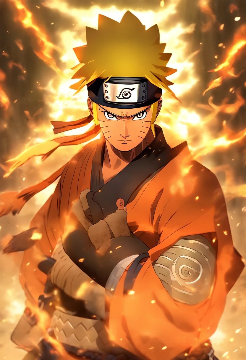 In a mesmerizing tribute to ancient warriors, Naruto stands in the enigmatic outfit of the former samurai. Coated with finely carved armor, It tells stories of past battles. Le casque, crowned by a majestic ridge, conceals Naruto's face while exuding an air of mystery and reverence. Eyes hidden behind a visor, He stands with an unshakable position, Embodying the honor and discipline of the samurai lineage. armure, engraved with symbols of strength and resilience, is a testament to Naruto's journey and growth. A hand rests gracefully on the handle of a legendary blade, its blade reflecting light in the ethereal glow. While the ancient metal of the armor captures the sun's rays, He whispers forgotten legends and the spirits of warriors of the past.. Dans cette rencontre captivante, Naruto, Dressed in the ancient armor and helmet of the samurai, is ready to face any adversary with the wisdom and valour of his predecessors, His spirit ignites with the determination to protect everything he holds dear...