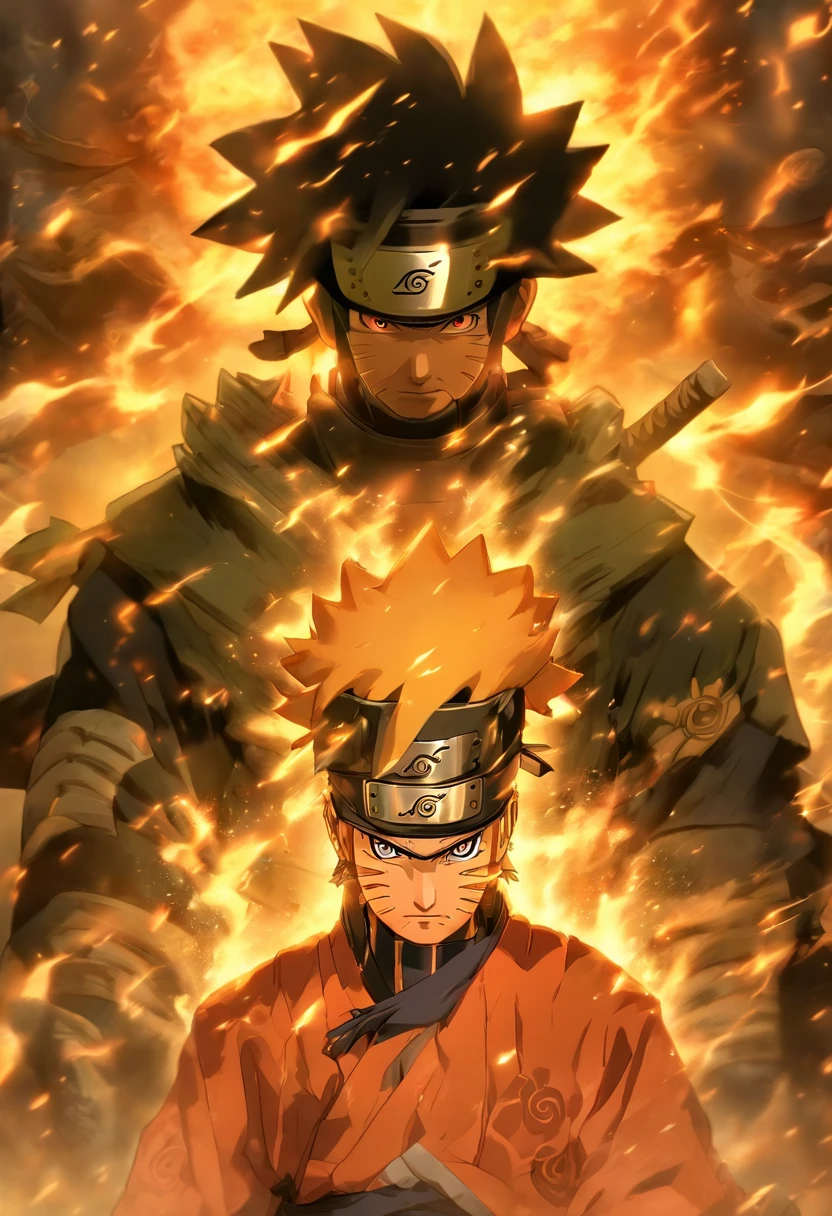 In a mesmerizing tribute to ancient warriors, Naruto stands in the enigmatic outfit of the former samurai. Covered with finely carved armor, It tells stories of past battles. Le casque, crowned by a majestic ridge, conceals Naruto's face while exuding an air of mystery and reverence. Eyes hidden behind a visor, He stands with an unshakable position, Embodying the honor and discipline of the samurai lineage. armure, engraved with symbols of strength and resilience, is a testament to Naruto's journey and growth. A hand rests gracefully on the handle of a legendary blade, its blade reflecting light in the ethereal glow. While the ancient metal of the armor captures the sun's rays, He whispers forgotten legends and the spirits of warriors of the past.... Dans cette rencontre captivante, Naruto, Dressed in the ancient armor and helmet of the samurai, is ready to face any adversary with the wisdom and valour of his predecessors, His spirit ignites with the determination to protect everything he holds dear.....