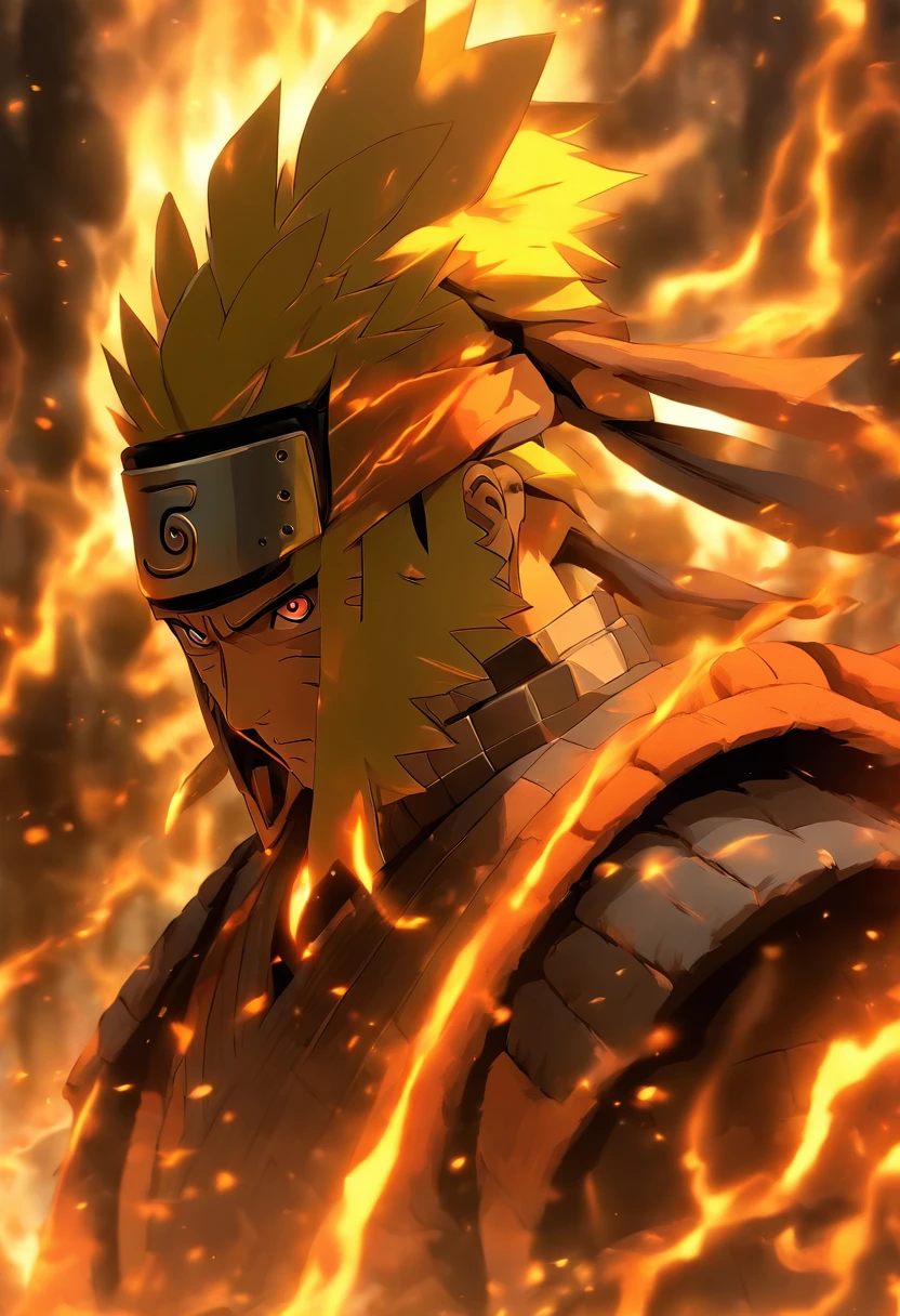 In a mesmerizing tribute to ancient warriors, Naruto stands in the enigmatic outfit of the former samurai. Covered with finely carved armor, It tells stories of past battles. Le casque, crowned by a majestic ridge, conceals Naruto's face while exuding an air of mystery and reverence. Eyes hidden behind a visor, He stands with an unshakable position, Embodying the honor and discipline of the samurai lineage. armure, engraved with symbols of strength and resilience, is a testament to Naruto's journey and growth. A hand rests gracefully on the handle of a legendary blade, its blade reflecting light in the ethereal glow. While the ancient metal of the armor captures the sun's rays, He whispers forgotten legends and the spirits of warriors of the past.... Dans cette rencontre captivante, Naruto, Dressed in the ancient armor and helmet of the samurai, is ready to face any adversary with the wisdom and valour of his predecessors, His spirit ignites with the determination to protect everything he holds dear.....