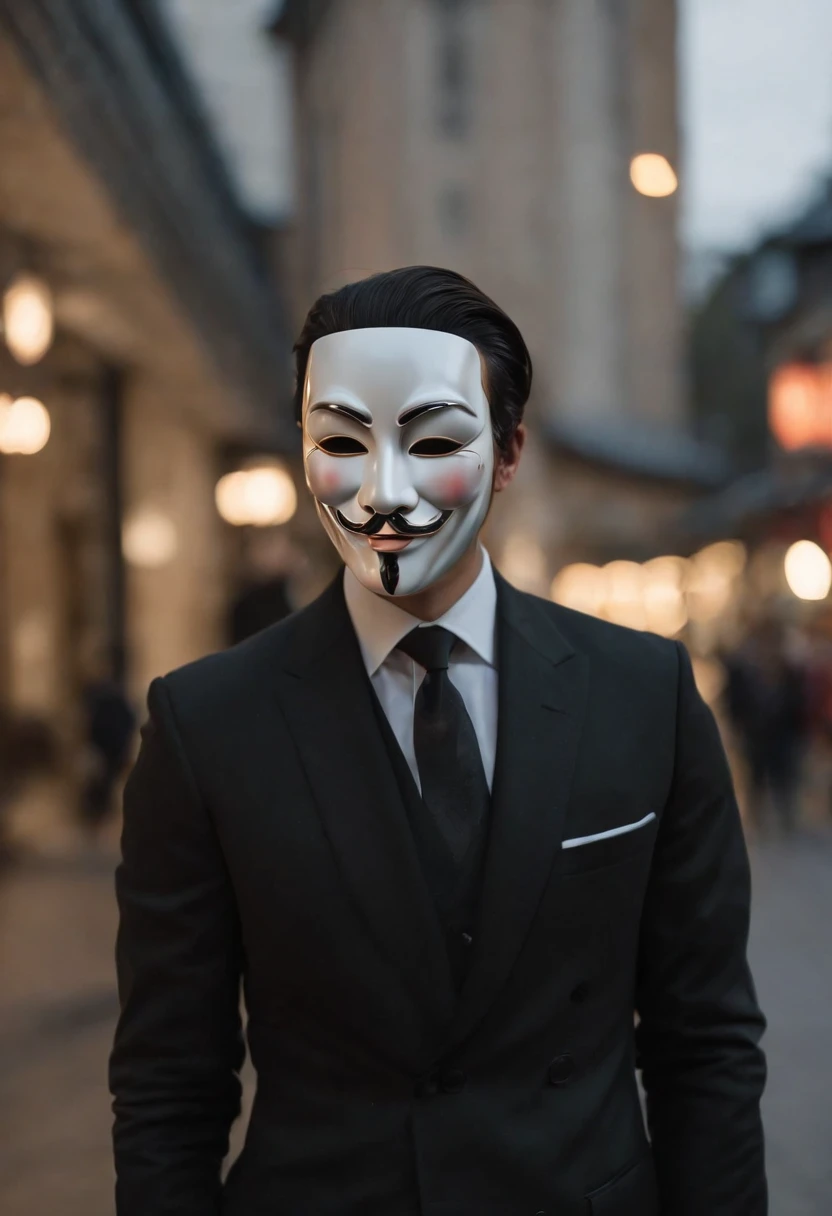 Man in suit and tie with mask, Anonymous, anonymous mask, anonymous as a car, anonymous as a sausage, hacker, anonymous lion face, white man with black fabric mask, Satoshi, Papel de parede - 1 0 2 4, Bitcoin Mal, 3840x2160, 3840 x 2160