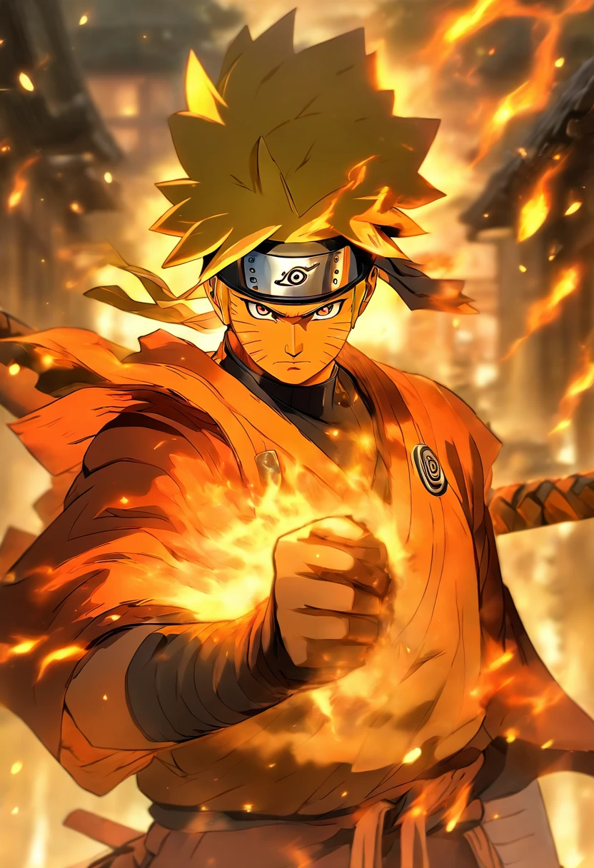 In a mesmerizing tribute to ancient warriors, Naruto stands in the enigmatic outfit of the former samurai. Covered with finely carved armor, It tells stories of past battles. Le casque, crowned by a majestic ridge, conceals Naruto's face while exuding an air of mystery and reverence. Eyes hidden behind a visor, He stands with an unshakable position, Embodying the honor and discipline of the samurai lineage. armure, engraved with symbols of strength and resilience, is a testament to Naruto's journey and growth. A hand rests gracefully on the handle of a legendary blade, its blade reflecting light in the ethereal glow. While the ancient metal of the armor captures the sun's rays, He whispers forgotten legends and the spirits of warriors of the past...... Dans cette rencontre captivante, Naruto, Dressed in the ancient armor and helmet of the samurai, is ready to face any adversary with the wisdom and valour of his predecessors, His spirit ignites with the determination to protect everything he holds dear.......