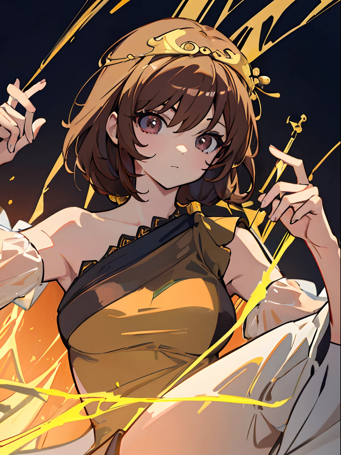 A thousand masterpieces of the world, Fine detail, 4K, 8K, 12K, Solo, 1 person, Beautiful Girl, caucasian female, Tempered, Sobiten, brown haired、Chinatown