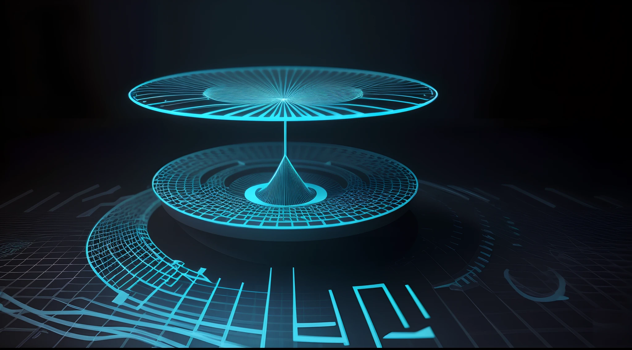 Engaging 3D visualization featuring stunning graphs、glinting