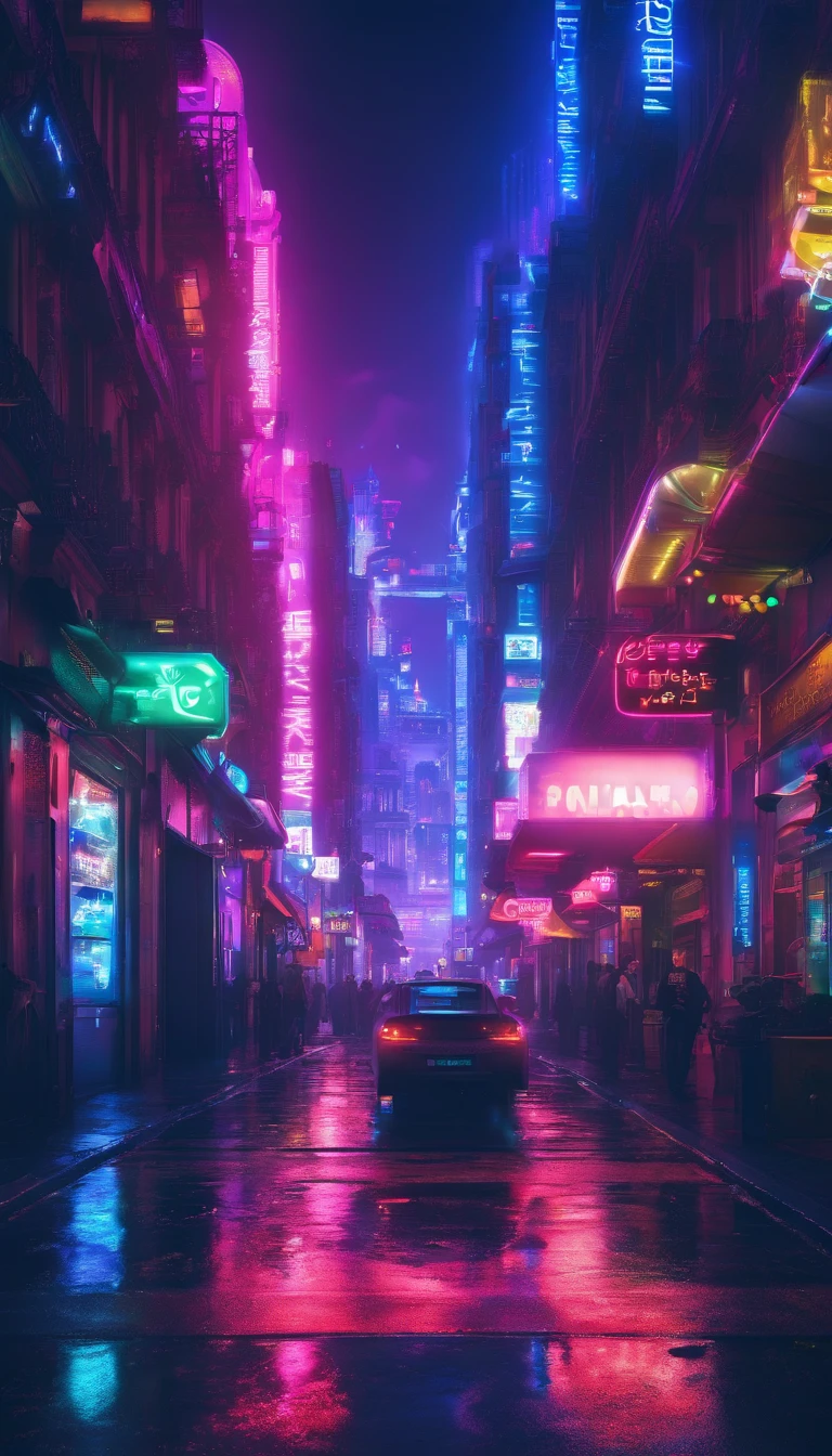 Paris led by artificial intelligence in very realistic photo in 8K