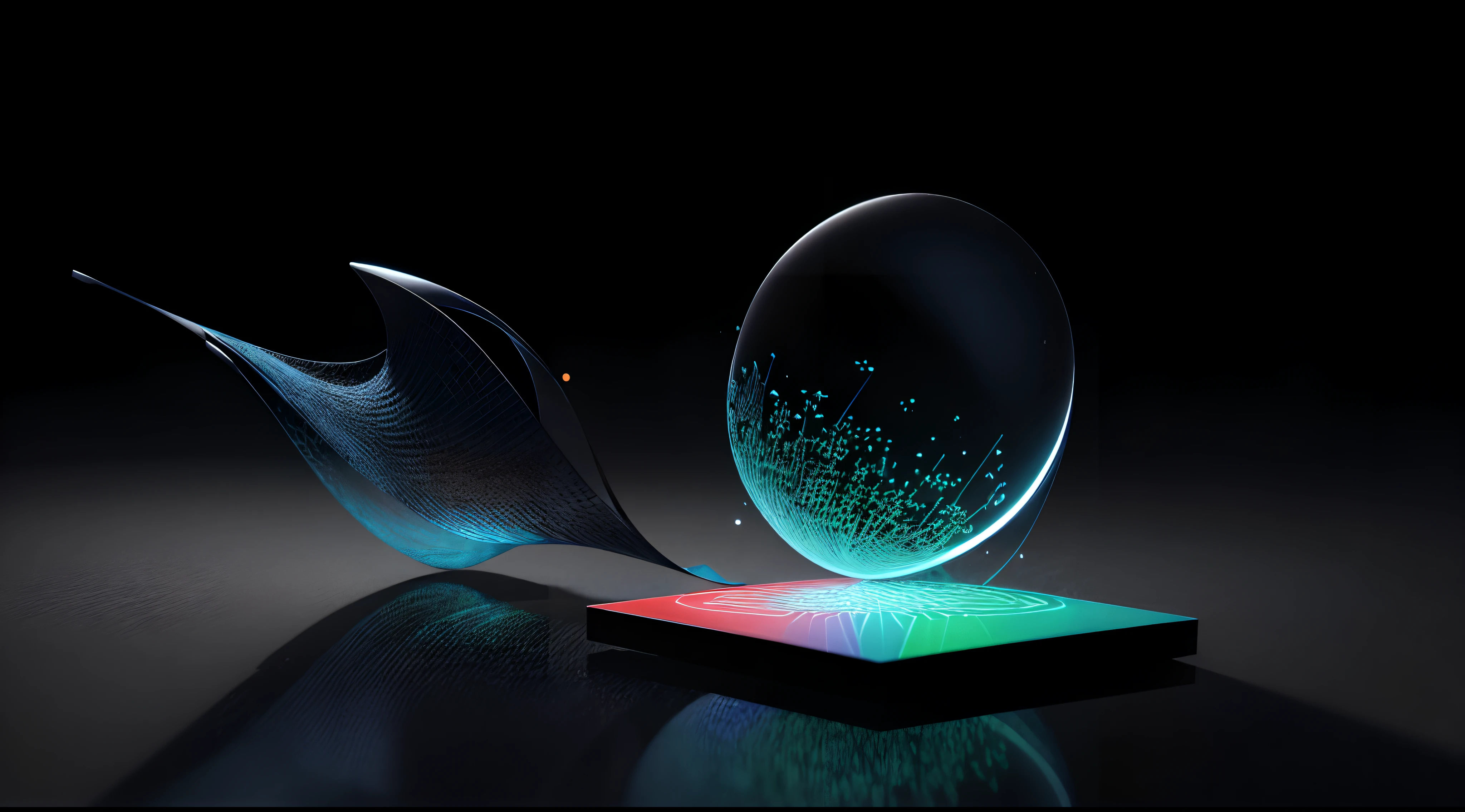 Engaging 3D visualization featuring stunning graphs、glinting