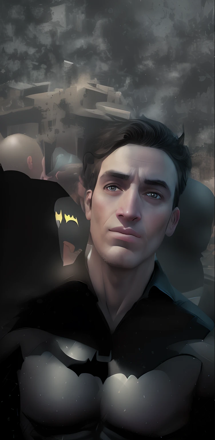 Change to Batman background  and realstic face