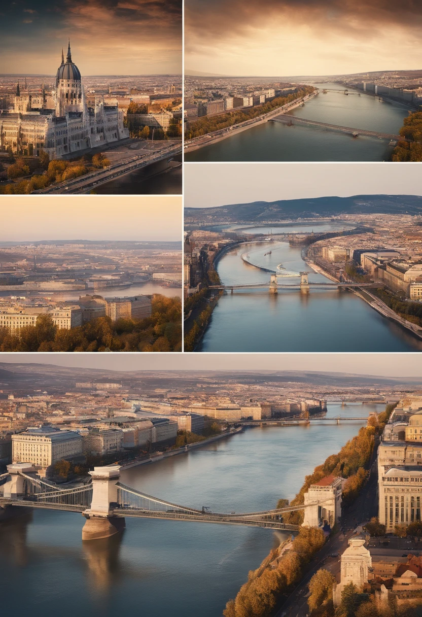 Budapest, River Bridge, A bird's-eye view of the city