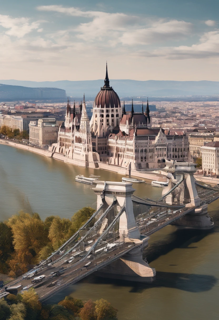 Budapest, River Bridge, A bird's-eye view of the city