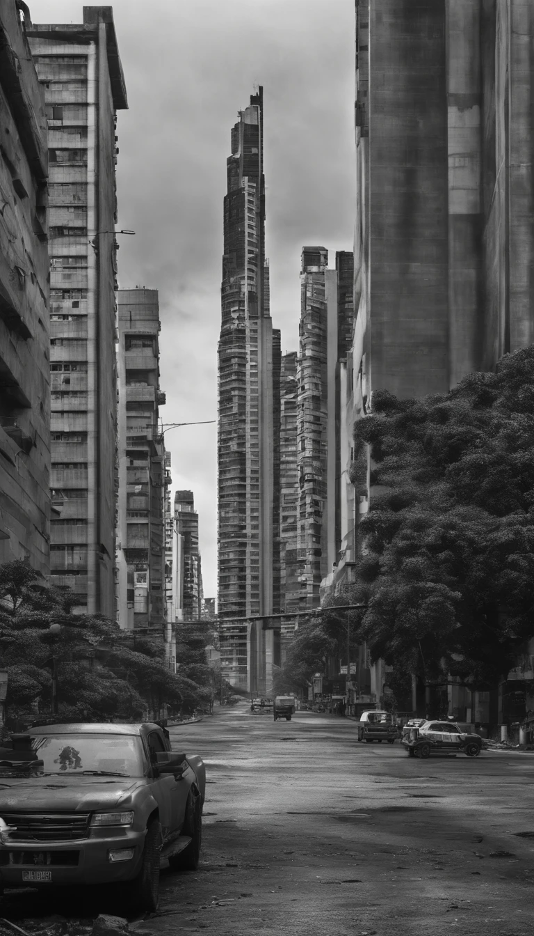 A Avenida Paulista, In São Paulo, no estilo de photoshoot hiper-realismo detalhado