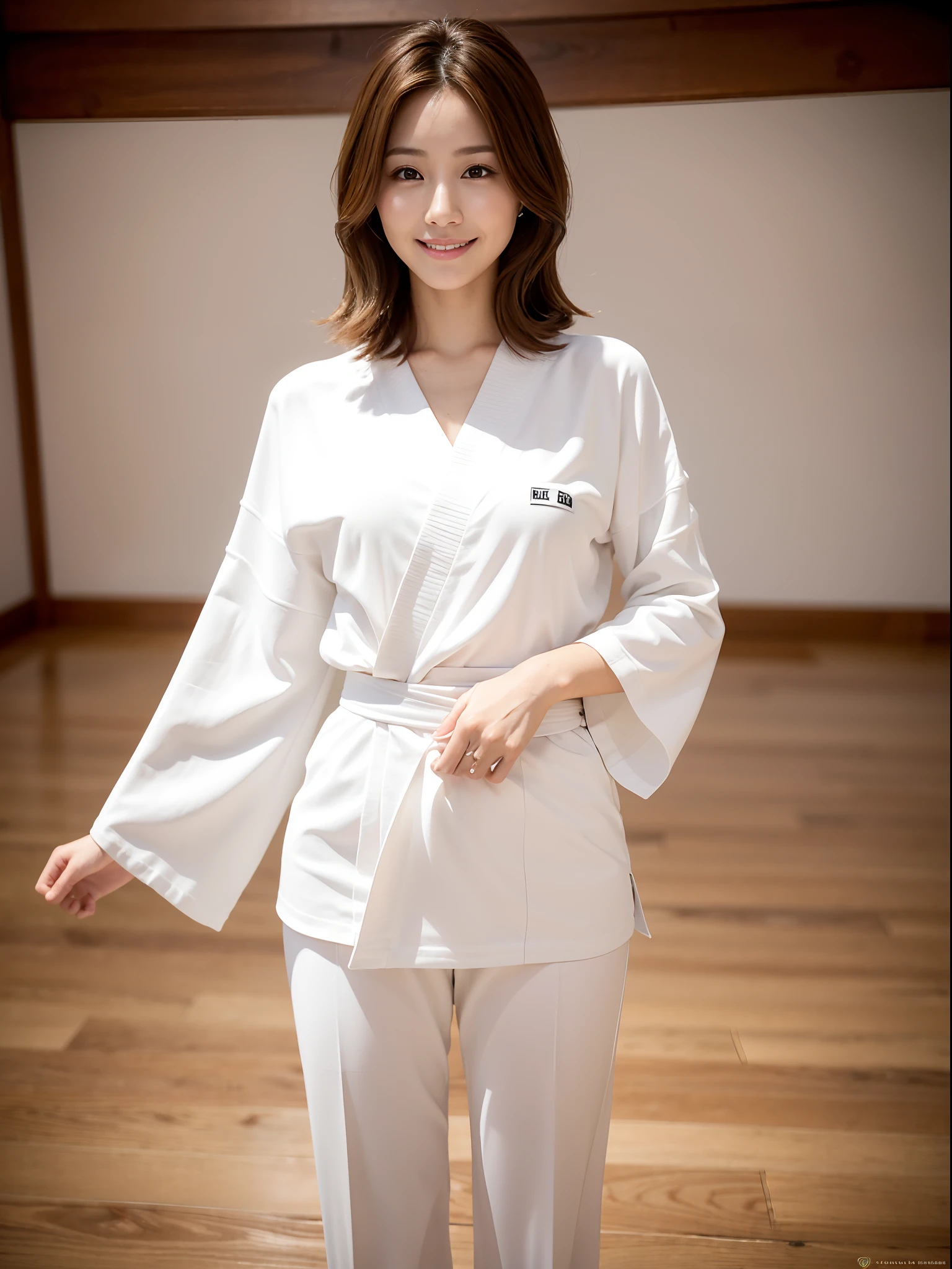 ((midnight, Need, 8K, tmasterpiece:1.3))，Long legs, Focalors:1.2, Plump body，standing on your feet，perfect figure beautiful woman:1.4,((Dark brown hair, huge tit:1.2 )), (Low-cut white T-shirt, Deep VT shirt，Silk stockings，Short skirt nurse uniform，White canvas shoes), ((浴室，common bathing pool，Sauna))，lots of people，Highly detailed facial and skin texture, A detailed eye, 二重まぶた，wears glasses，crisp breasts，Smile with，Bigger breasts, bob hair，crisp breasts，Get wet，Sweat profusely，Red lips，Hot dance，Large bust，huge tit，wearing a choker，Wear earrings，Noble beauty，is shy，Be red in the face，Cold compresses
