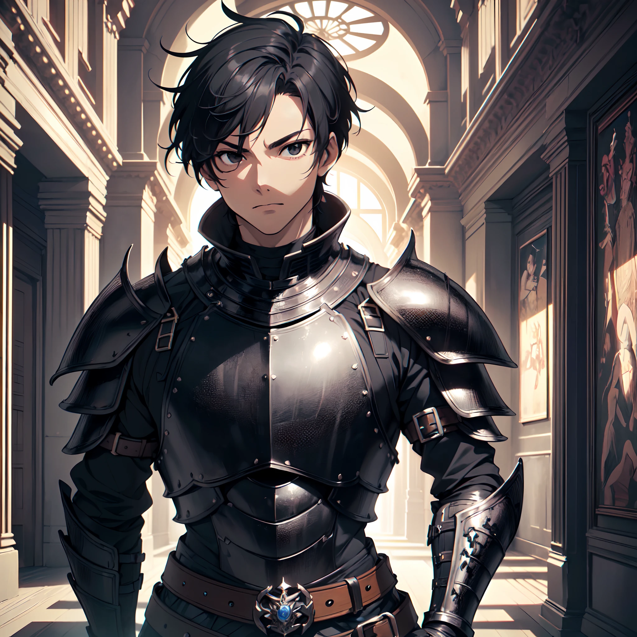 128K Ultra High Definition,
128K Ultra High Quality,
128K Ultra High Resolution,
Best Definition,
Best Quality,
Best Resolution,
Perfectly Detailed,
Perfectly Designed,
Extremely Detailed,
Extremely Designed,
Hyper Detailed,
Hyper Definition,
Hyper Quality,
Hyper Resolution,
Masterpiece,
(((Anime))),
Body Shot,
(((Boy))),
Handsome,
Muscular Body,
(((Black Short Hair))),
(((Black Eyes))),
(((Hyper Detailed & Perfectly Designed Black Obsidian Armor Plates))),
(((Hyper Detailed & Perfectly Designed Baron Armor))),
(((Inside Of Medieval Royal Palace Background Scenery))),