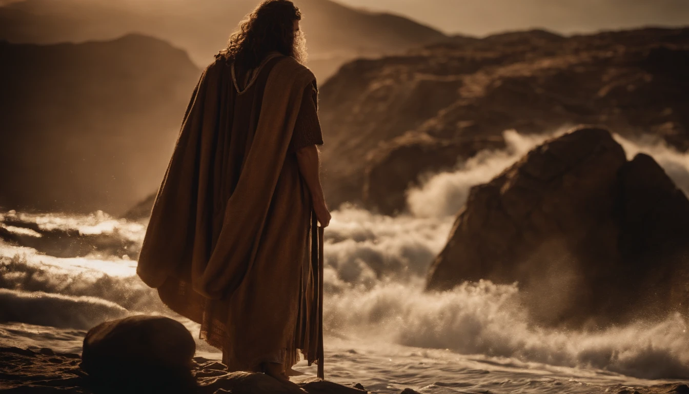 The Ten Commandments of Moses,Exodus,The ocean cracks