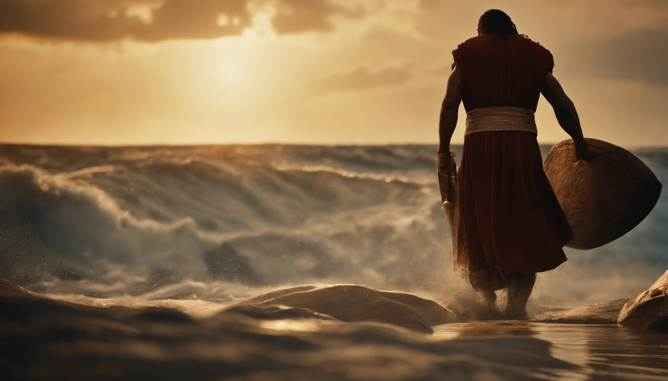 The Ten Commandments of Moses,Exodus,The ocean cracks