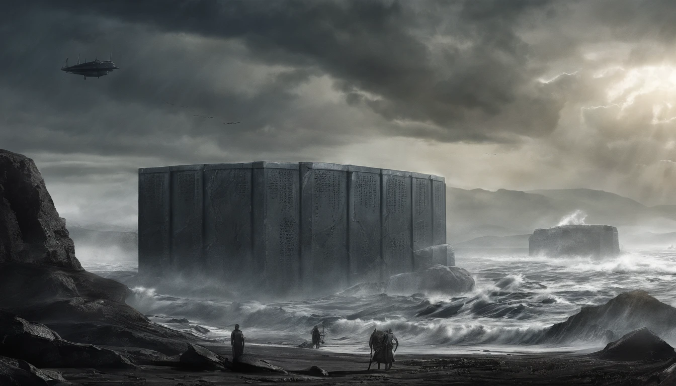 The Ten Commandments of Moses,Exodus,The ocean cracks