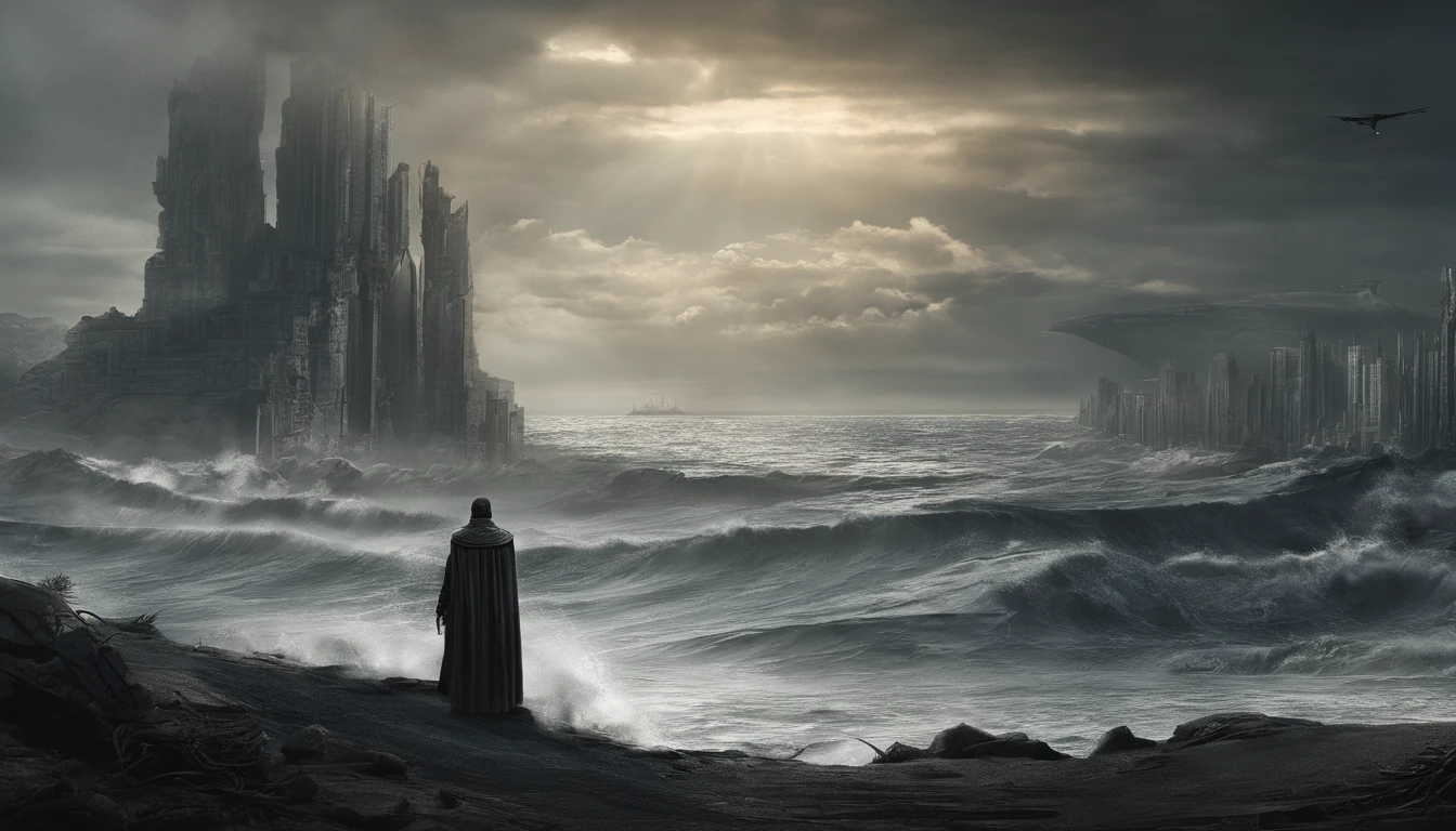 The Ten Commandments of Moses,Exodus,The ocean cracks