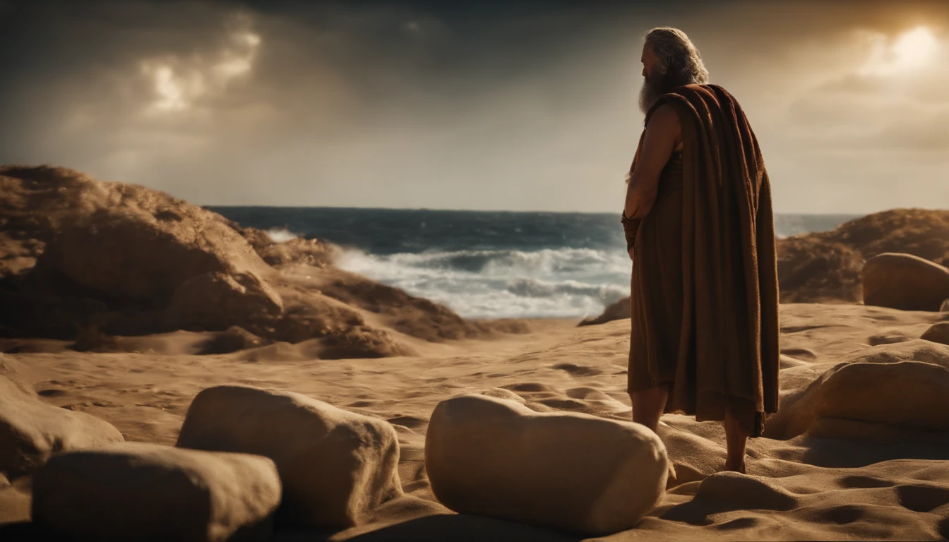 The Ten Commandments of Moses,Exodus,The ocean cracks