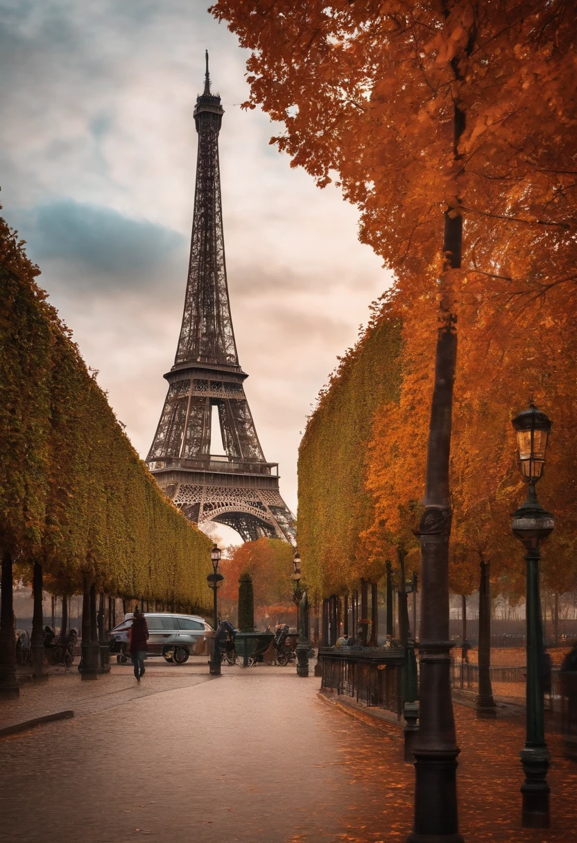 An image of the Eiffel Tower in Paris is displayed in the background.