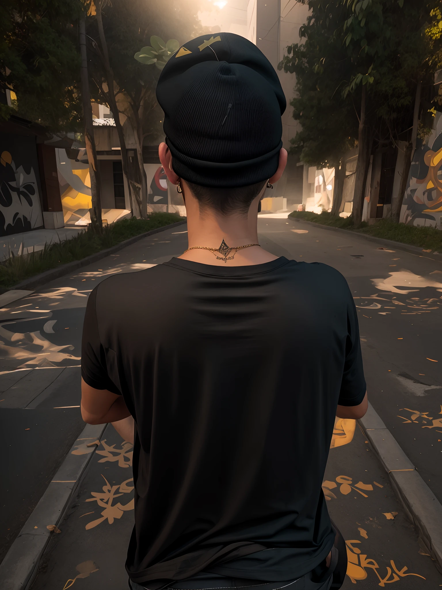 boy in black beanie and black hoodie, basic black tee-shirt, sunset at city street, ((large breast, bouncy breasts)), she's wearing black round neck baggy Tee-shirt, foto, obra-prima, realista, realismo, fotorrealismo, alto contraste, Trending photorealistic digital art in Artstation 8k HD high definition detailed realistic, detalhado, textura da pele, hiper detalhado, textura realista da pele, armadura, melhor qualidade, ultra alta res, (fotorrealista: 1.4),, alta resolução, detalhado, foto crua, sharp re, by Lee Jeffries Nikon D850 film Stock Photography 4 Kodak Portra 400 camera F1.6 lens rich colors hyper realistic texture dramatic lighting unrealengine trend in artstation cinestill 800, corpo inteiro, Tirkish 17 years maskulin Boy in black round neck baggy Tee-shirt, down waist length Tee-shirt,basic teeshirt, no printing on Teeshirt, no short length Teeshirt, skinny damage jeans, golden wristwatch, baggy tee-shirt, lose fitting, model style Posing, short sleeves round neck.