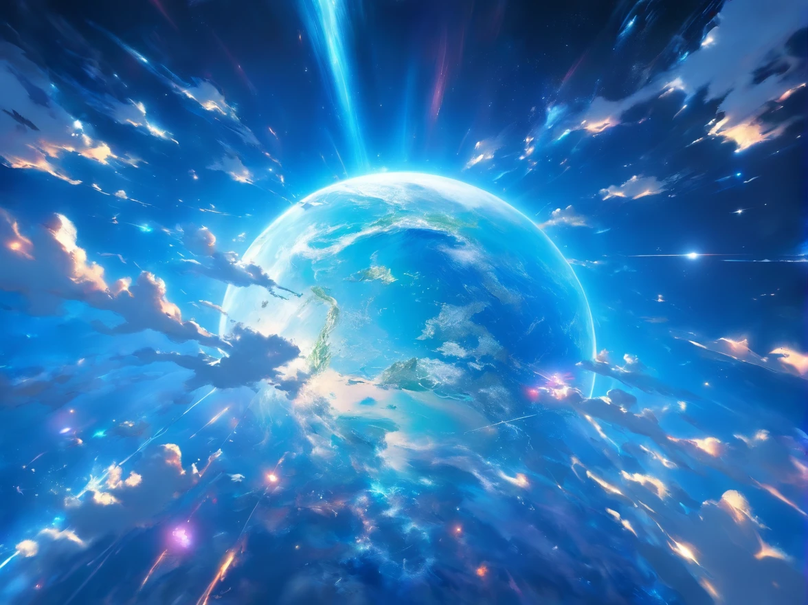 a view of Earth from the space station, blue planet, black background, realistic, high resolution, ultra-detailed, professional, vibrant colors, beautiful curvature, serene, awe-inspiring, breathtaking view, infinite space, peaceful, weightlessness, ethereal