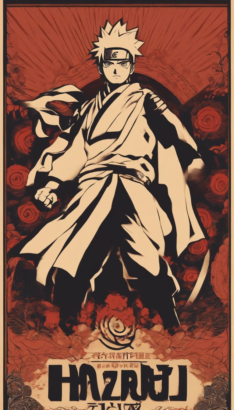 "Make stunning movie posters inspired by Naruto inspired by Masashi Kishimoto, Show all the glory of the legendary Sasuke."