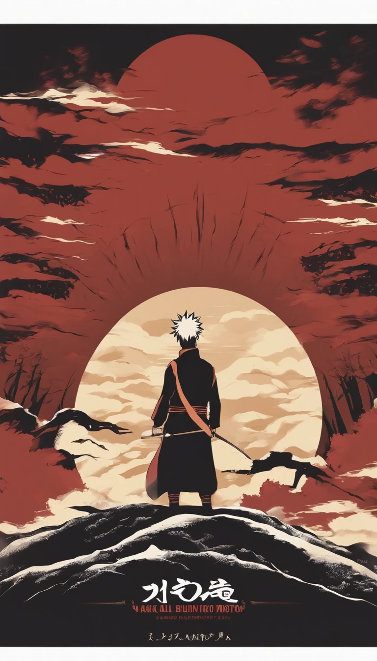 "Make stunning movie posters inspired by Naruto inspired by Masashi Kishimoto, Show all the glory of the legendary Sasuke."