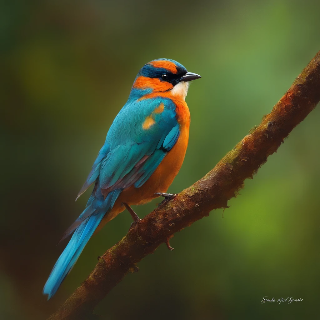 #image bird, impressionism style painting