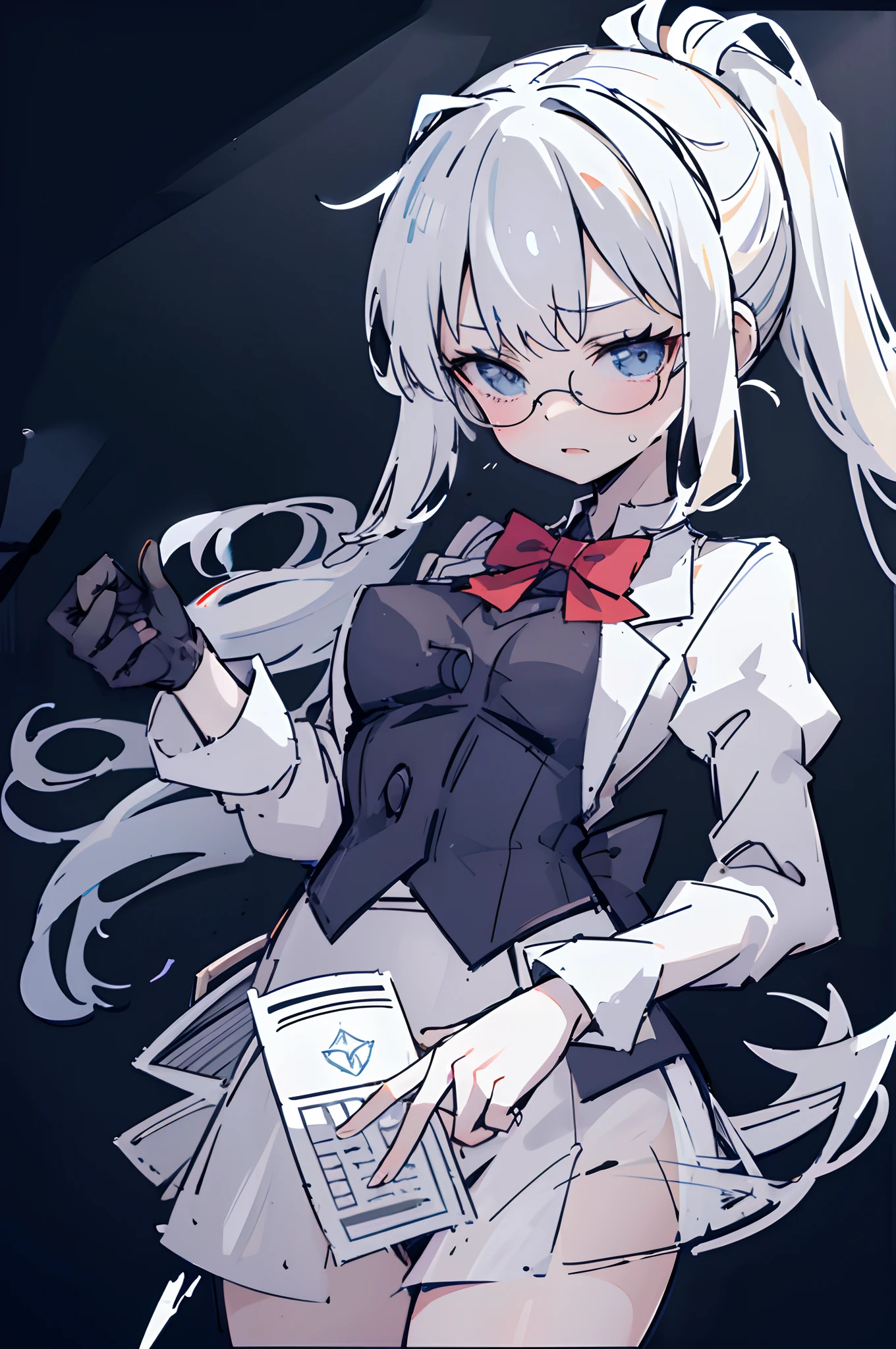 perfect hand,With black mech gloves
