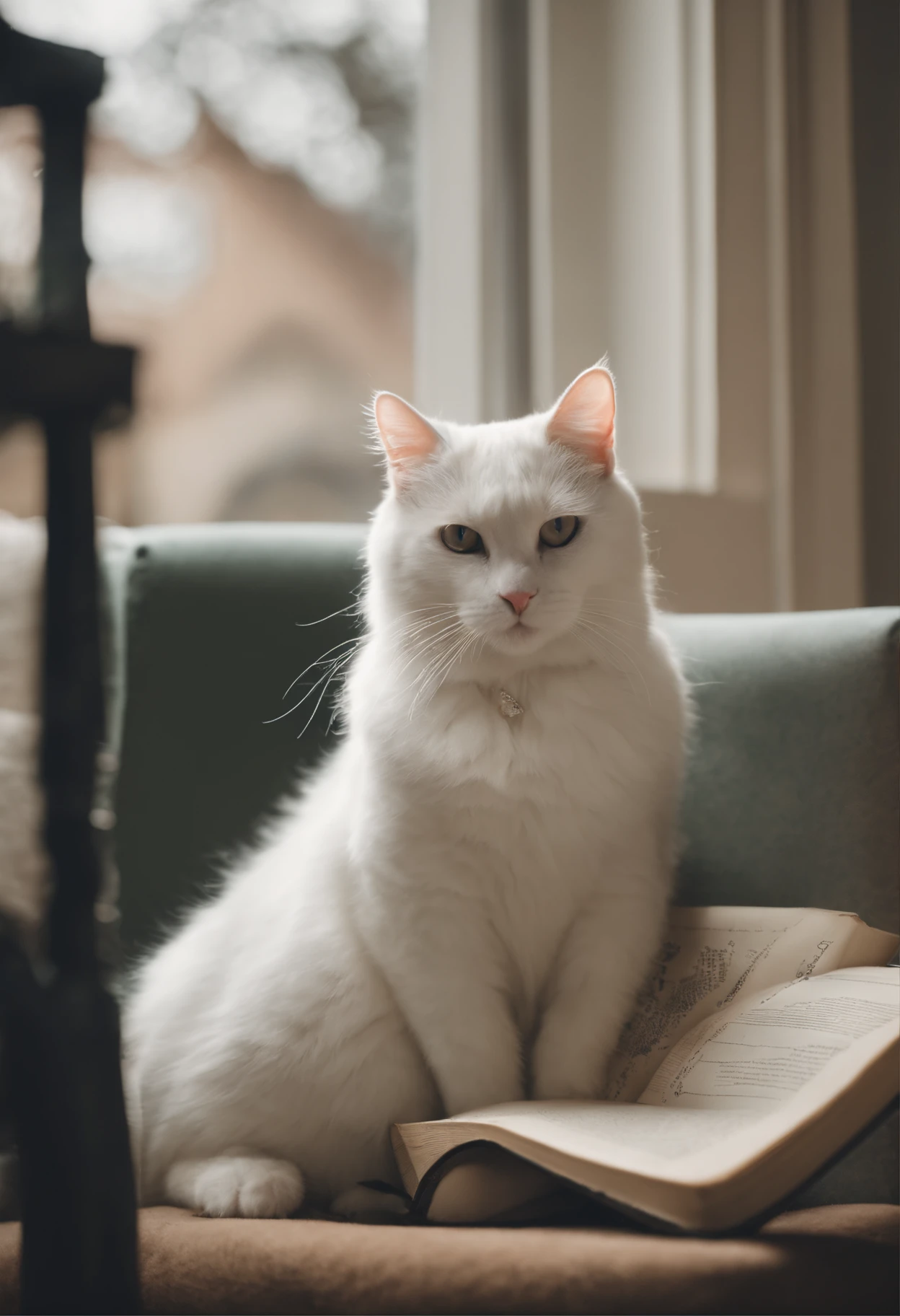 There are cats, cute cats, the cutest kittens in history, very beautiful and cute girl cats, a white cat that is lascivious and agitated, cute cats, intellectual cats, anthro cats, funny cats, cute kittens, and sad cats. They are reading a book on the sofa and sitting on a chair. They are relaxing after a busy day. They are dressed in pajamas.