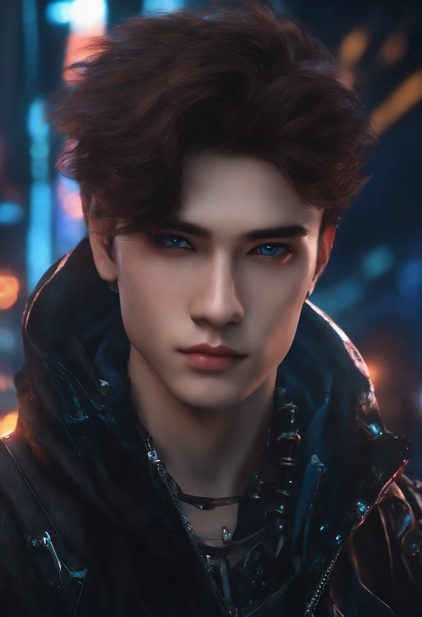 Change background cyberpunk handsome boy. Reallsitic.face.8k.ultre reallstic.
