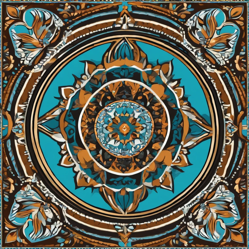 (best quality,4k,8k,highres,masterpiece:1.2),ultra-detailed,(realistic,photorealistic,photo-realistic:1.37),vector style,simple vector art with black outlines, colorful African patterns, retro style,light blue background,patterns,tile