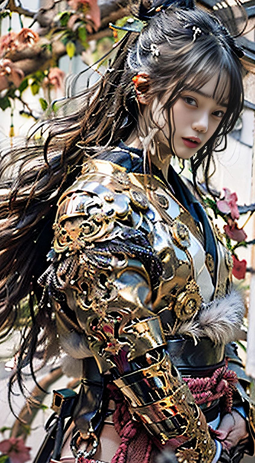 (((32k,high detal,high-detail、masterpiece,Attention to detail,full body Esbian,独奏,1man))),Raw photo & realistic atmosphere,beautiful dark blue eyes,Detailed mouth,Detailed eyebrows,Shine in every detail,Eyes drawn in detail、Very beautiful eyes with azure eyes,Detailed lips、Infinite reality, ,Brave samurai of the Sengoku period, bulky17--old utiful boy,Samurai of the Sengoku period of Japan,the whole body is wet,dripped out,with a flushed face,Tremendously beautiful17-year-olngoku samurai beauty boy,(youthfulness,Sharp eyes,Serious beautiful look,Armor samurai of the Sengoku period,Sengoku armor,Armor of the Warring States Period,Black shiny hair,Chonmage,showing your whole body,Detailed crisp armor,Beautiful luxurious Sengoku armor,Armoured pockets,torso,small hand,Sandals,Shoulder to shoulder,Sengoku Warlord,Sengoku Daimyo,Strongly influenced by Sanada Yukimura,beautiful young boy,The image of the whole body being red,A face that looks like a little girl