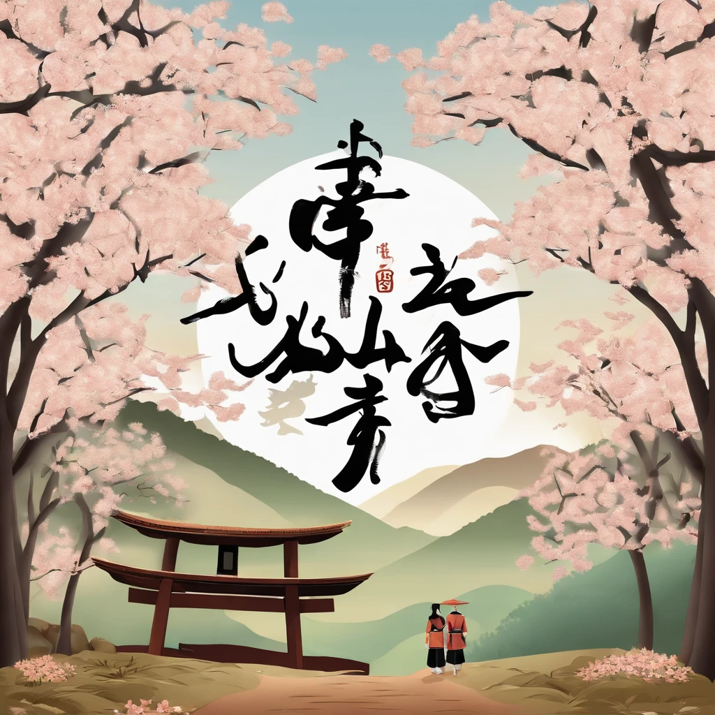 Craft a family image template inspired by 'Naruto.' Depict the family members as shinobi from the Hidden Leaf Village, Create a scene set against the village's serene landscapes, with cherry blossoms in the background. Arrange the family in poses that reflect their ninja skills and camaraderie. This template should embody the themes of friendship, perseverance, and ninja spirit that 'Naruto' represents. in streetwear style