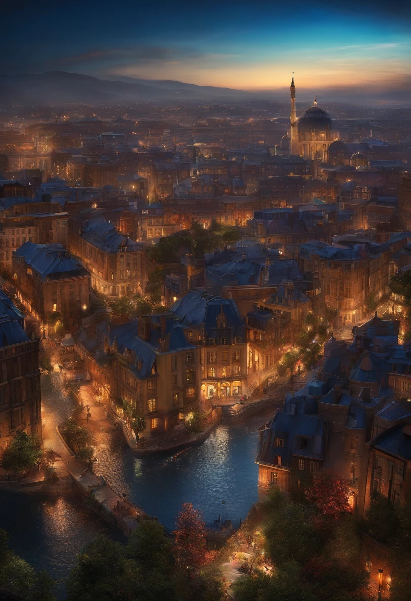 City, tmasterpiece, best qualtiy, Fantasy, shiny great colors,