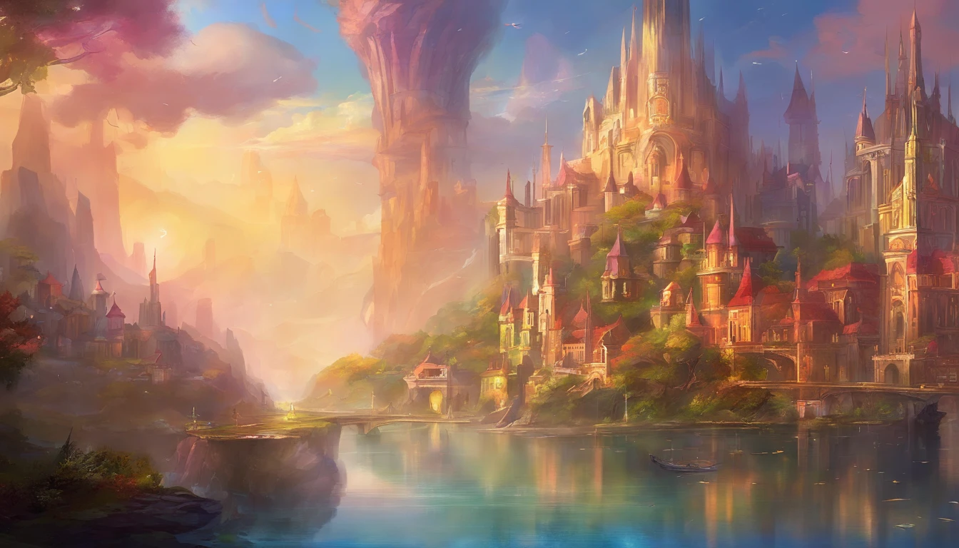 City, tmasterpiece, best qualtiy, Fantasy, shiny great colors,