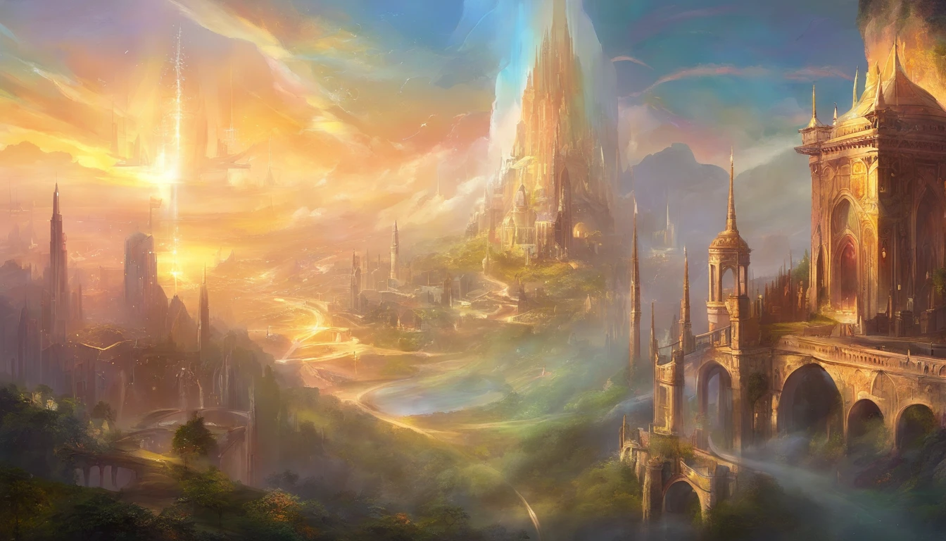 City, tmasterpiece, best qualtiy, Fantasy, shiny great colors,