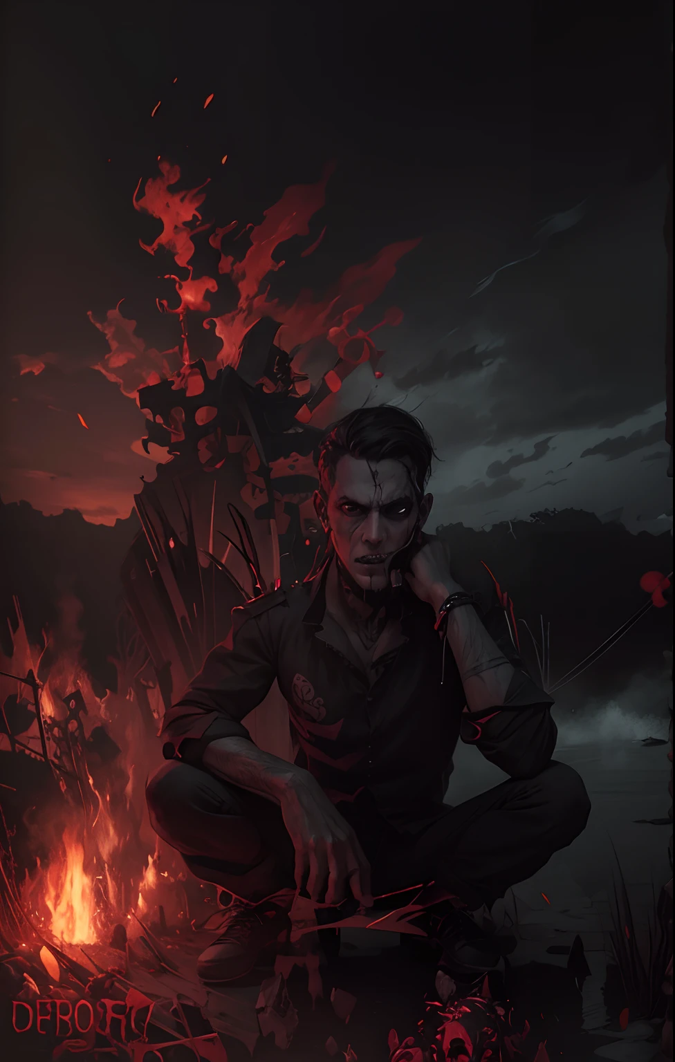 Horror, demon look