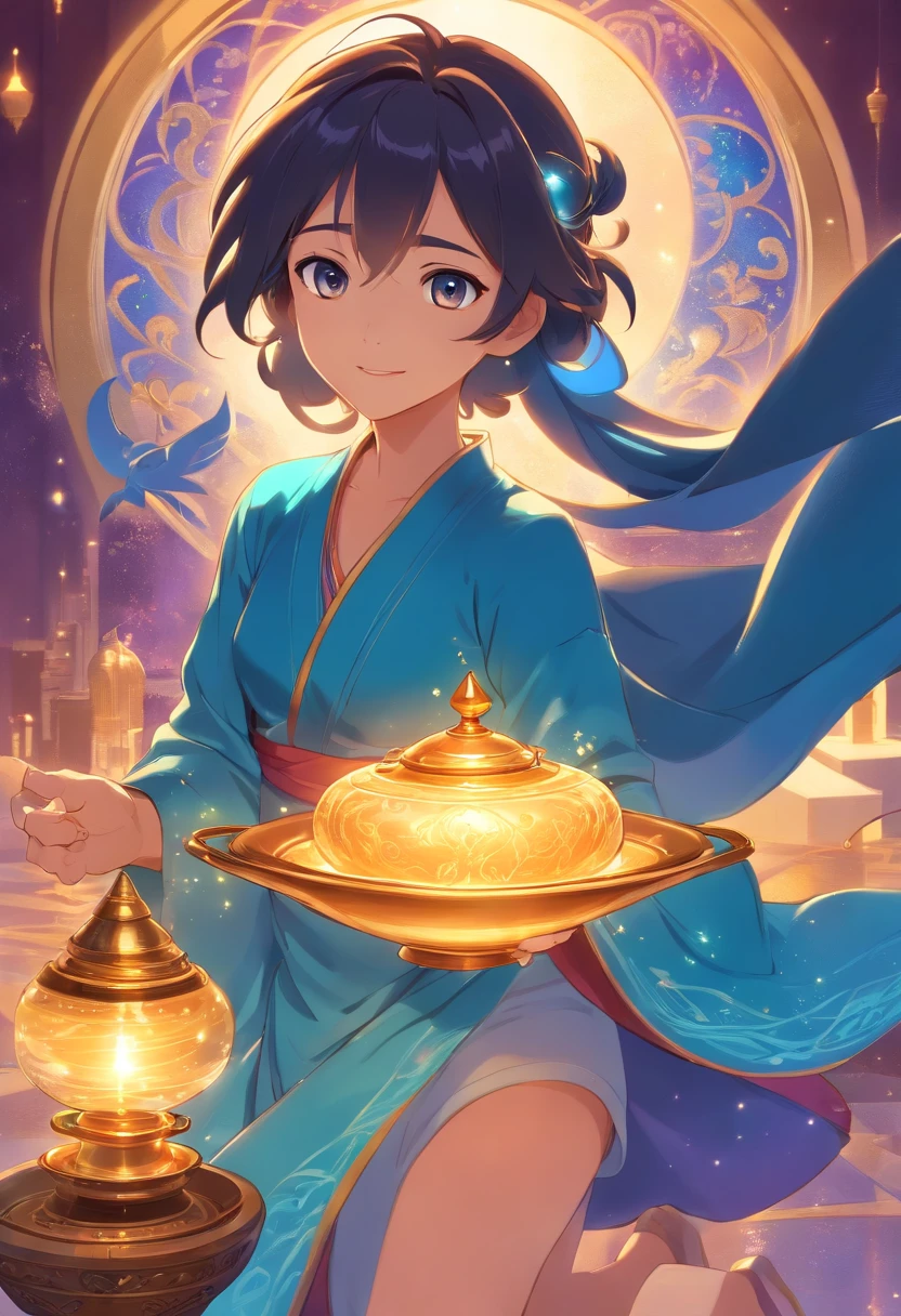 by disney、【Jeannie】、【Aladdin and the Magic Lamp】、Magic Spirit、blue skin