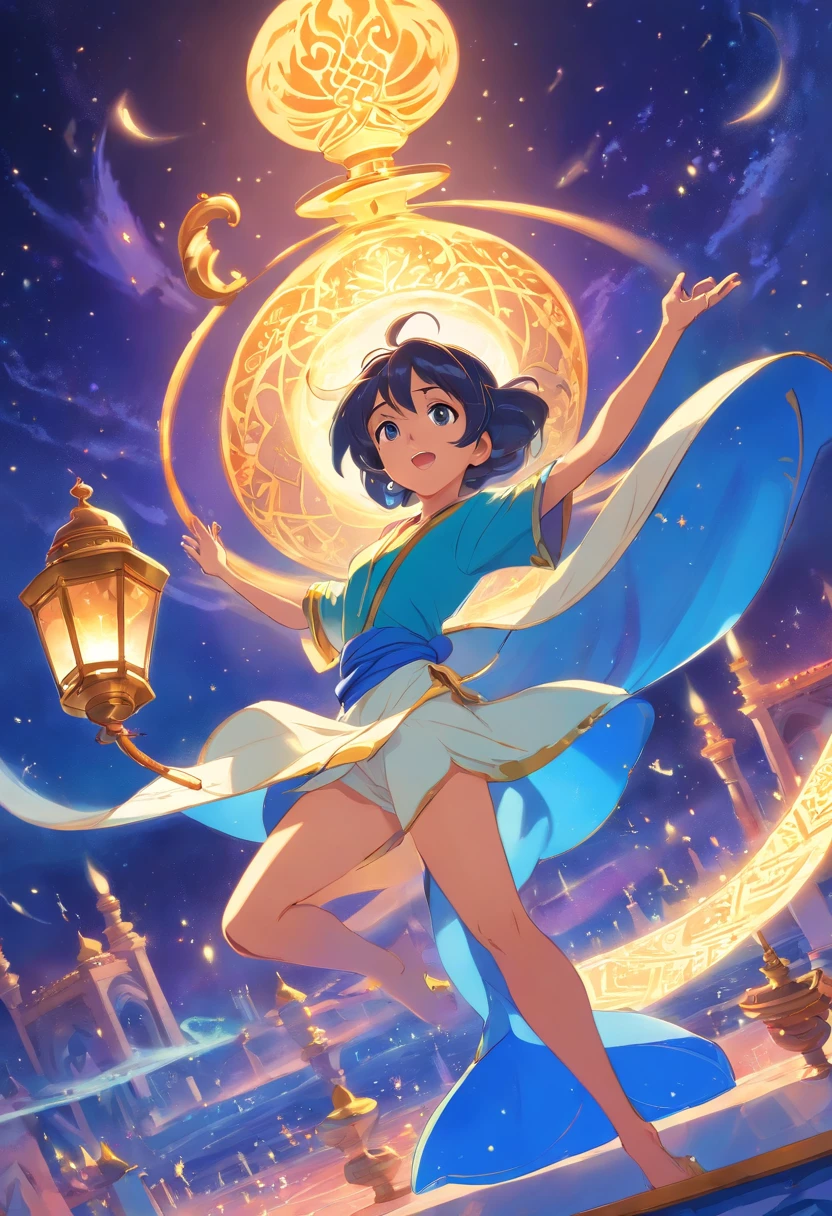 by disney、【Jeannie】、【Aladdin and the Magic Lamp】、Magic Spirit、blue skin